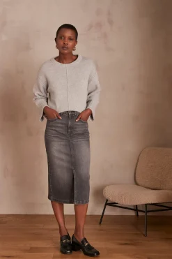 Maison 123 Jupes Longues Et Midi|Jupes En Jean><noscript><img width=