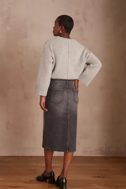 Maison 123 Jupes Longues Et Midi|Jupes En Jean><noscript><img width=