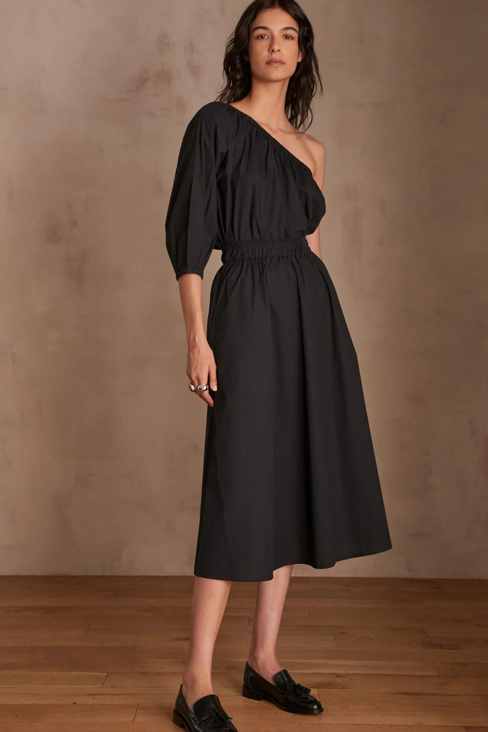 Maison 123 Jupes Longues Et Midi|Jupes Noires>Jupe BRUNE NOIR