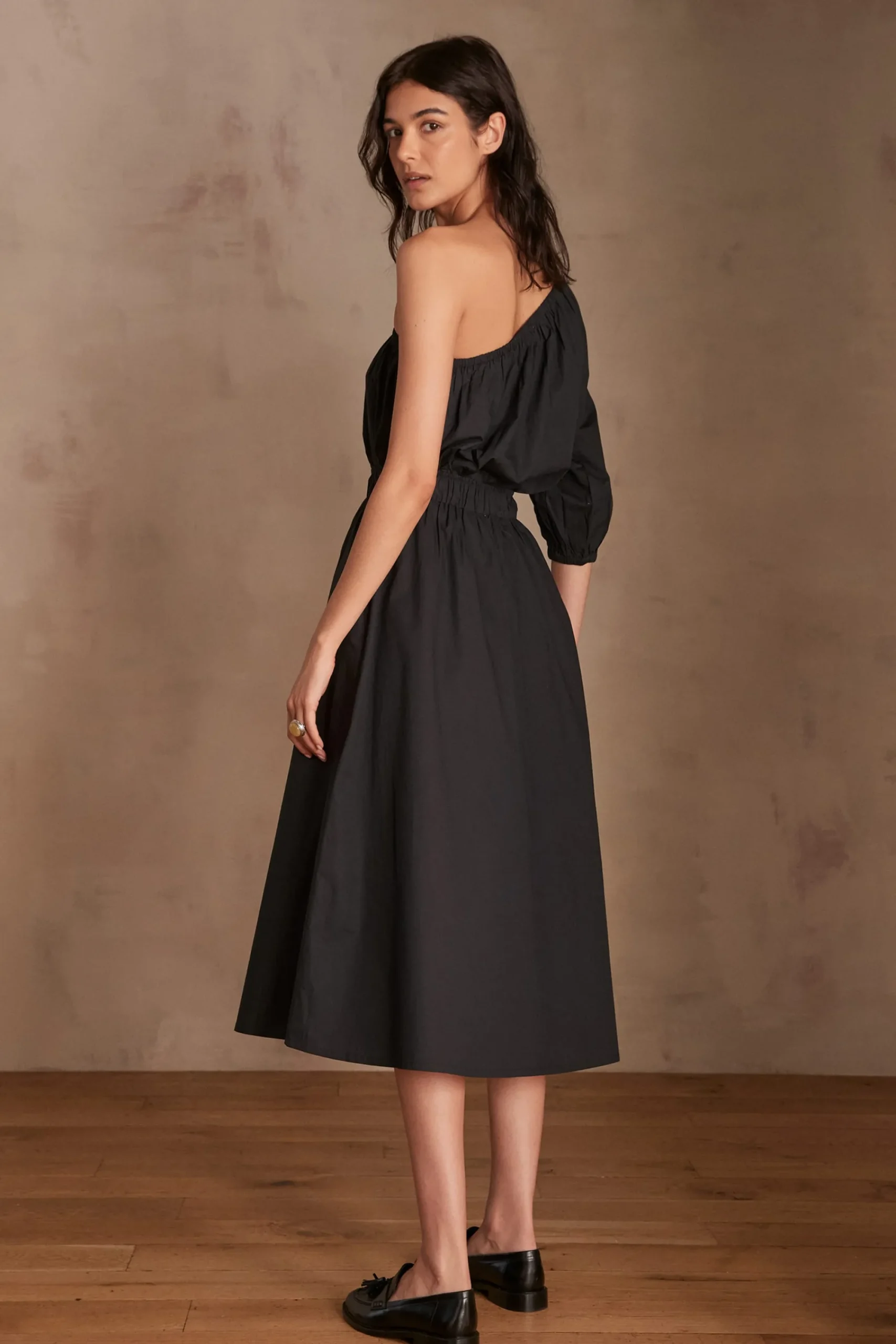 Maison 123 Jupes Longues Et Midi|Jupes Noires>Jupe BRUNE NOIR