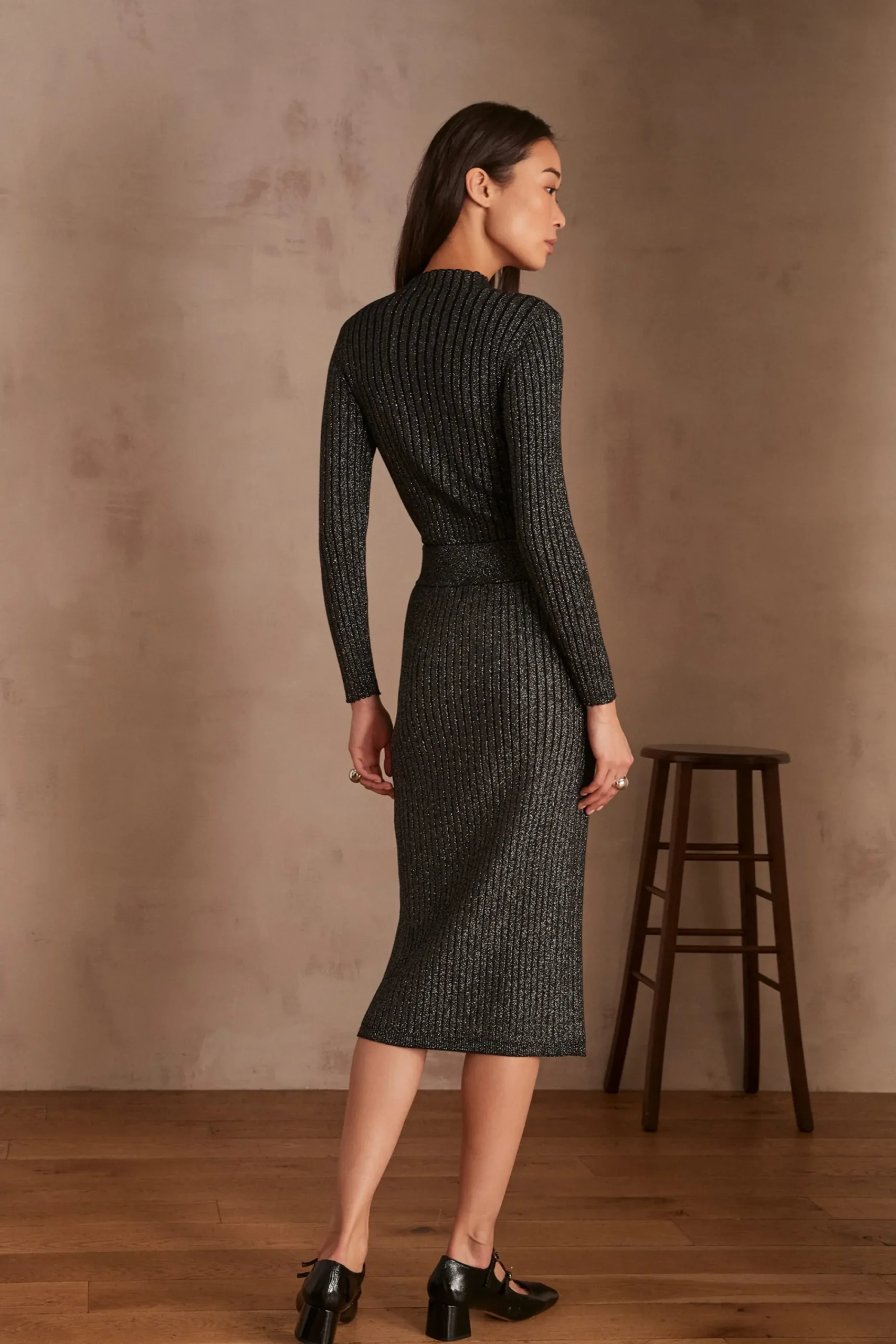 Maison 123 Jupes Longues Et Midi|Jupes Noires>Jupe ELINE NOIR