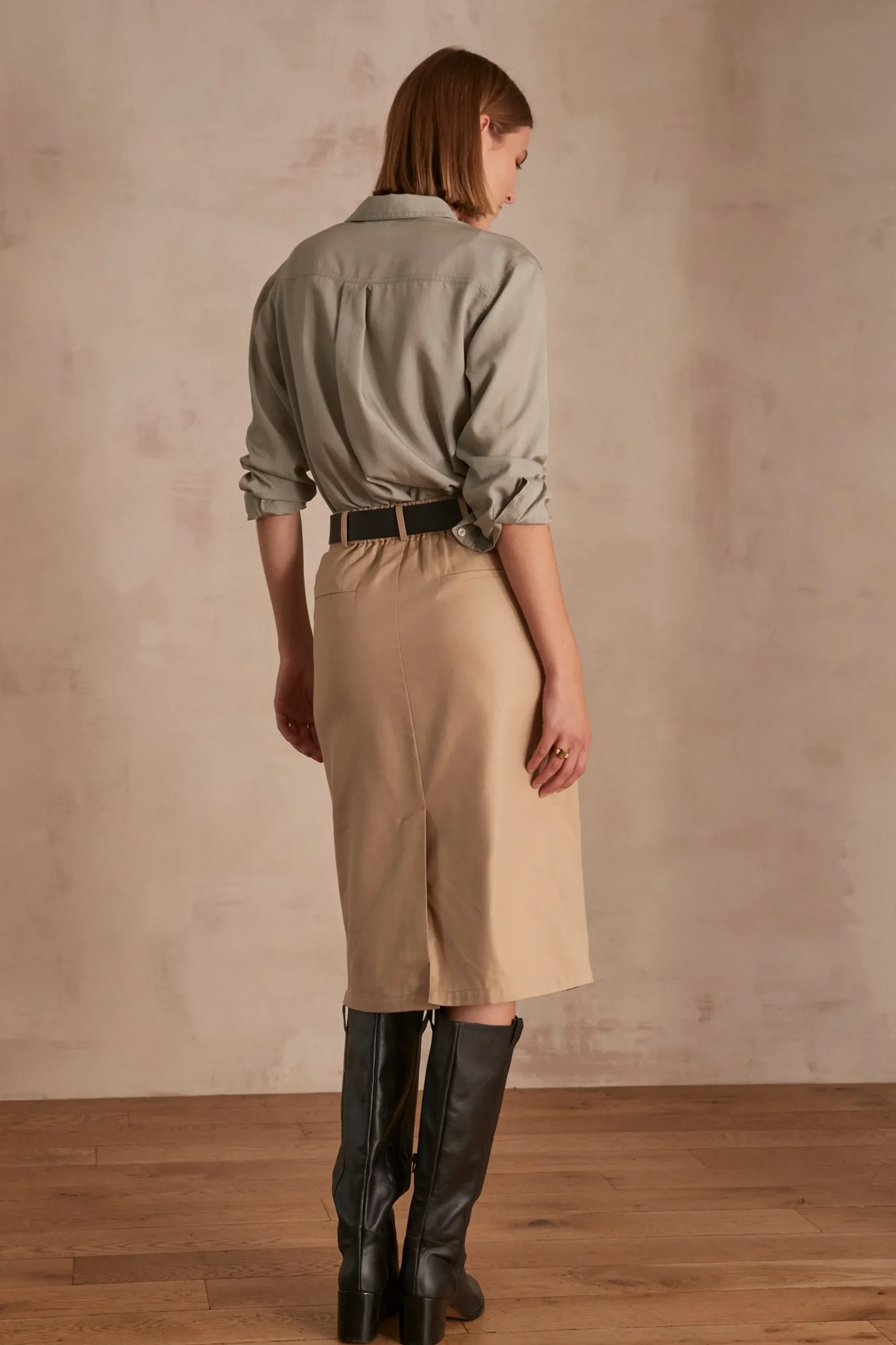 Maison 123 Jupes Longues Et Midi>Jupe ELSA BEIGE