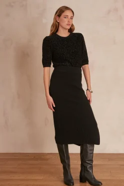 Maison 123 Jupes Longues Et Midi|Jupes Noires>Jupe EMILIE NOIR