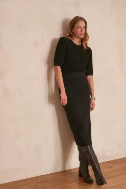 Maison 123 Jupes Longues Et Midi|Jupes Noires><noscript><img width=