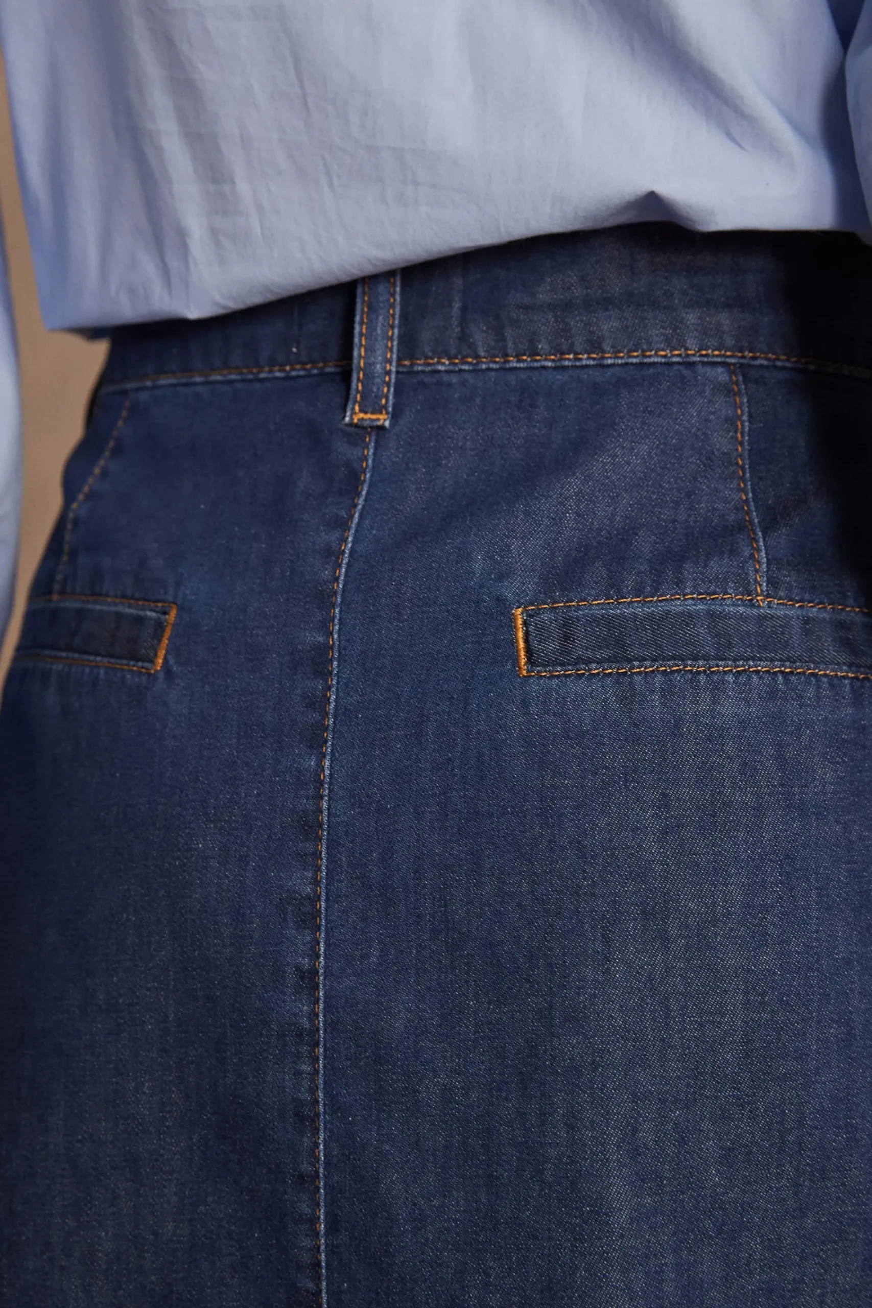 Maison 123 Jupes Longues Et Midi|Jupes En Jean>Jupe JUSTINE INDIGO FONCE