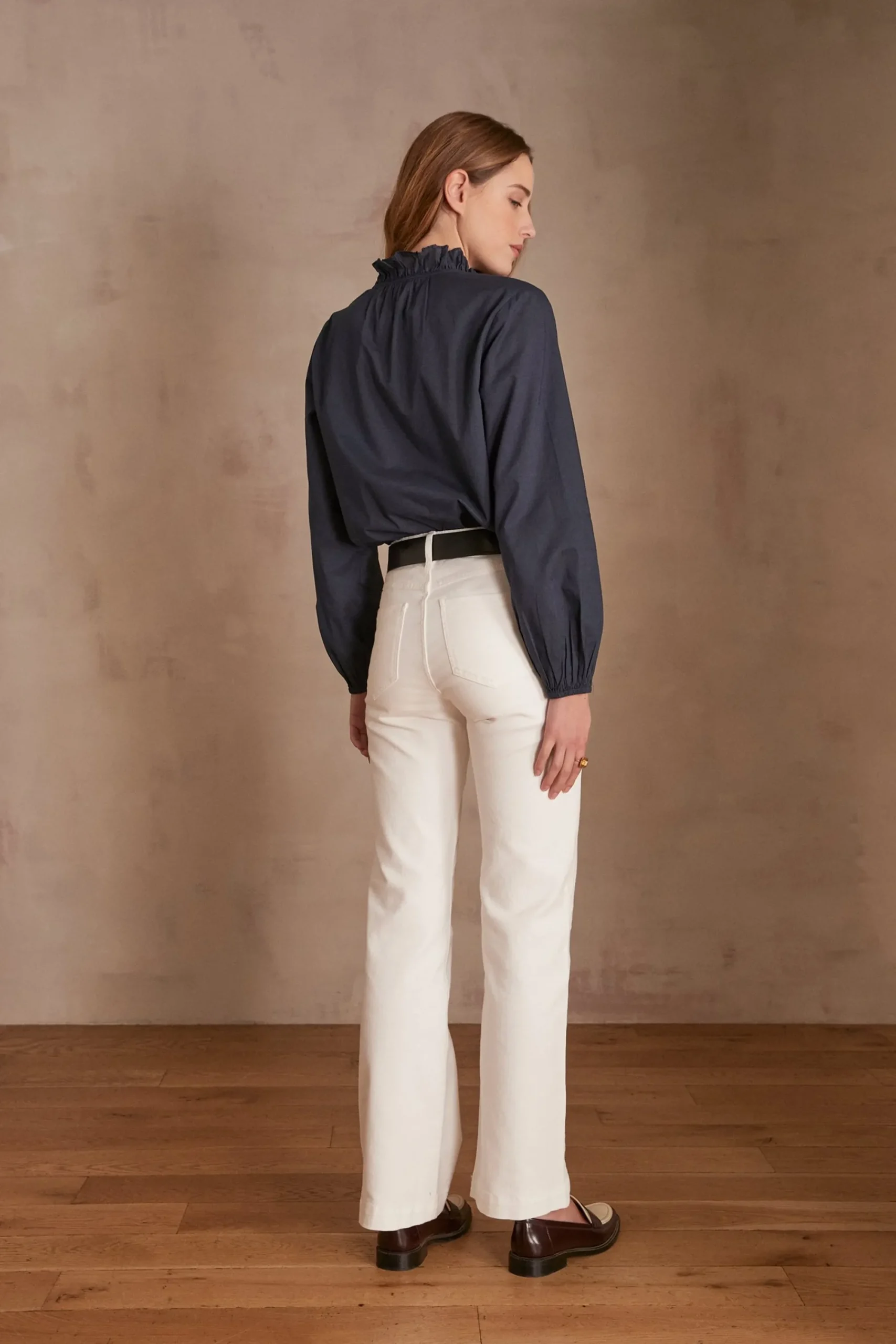 Maison 123 Jeans Flare Et Bootcut|Jeans Blancs>LOLA FLARE SURTEINT BLANC