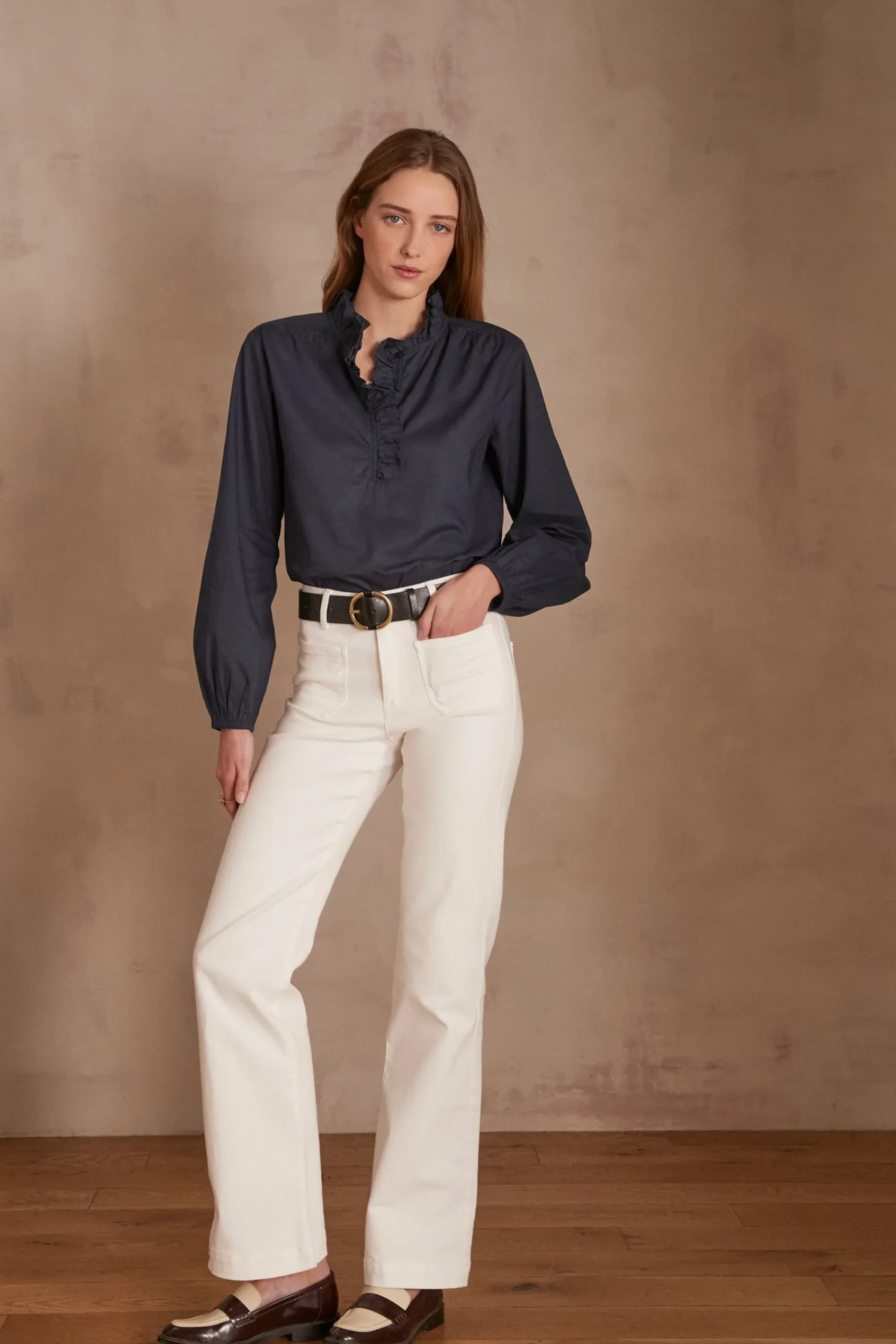 Maison 123 Jeans Flare Et Bootcut|Jeans Blancs>LOLA FLARE SURTEINT BLANC