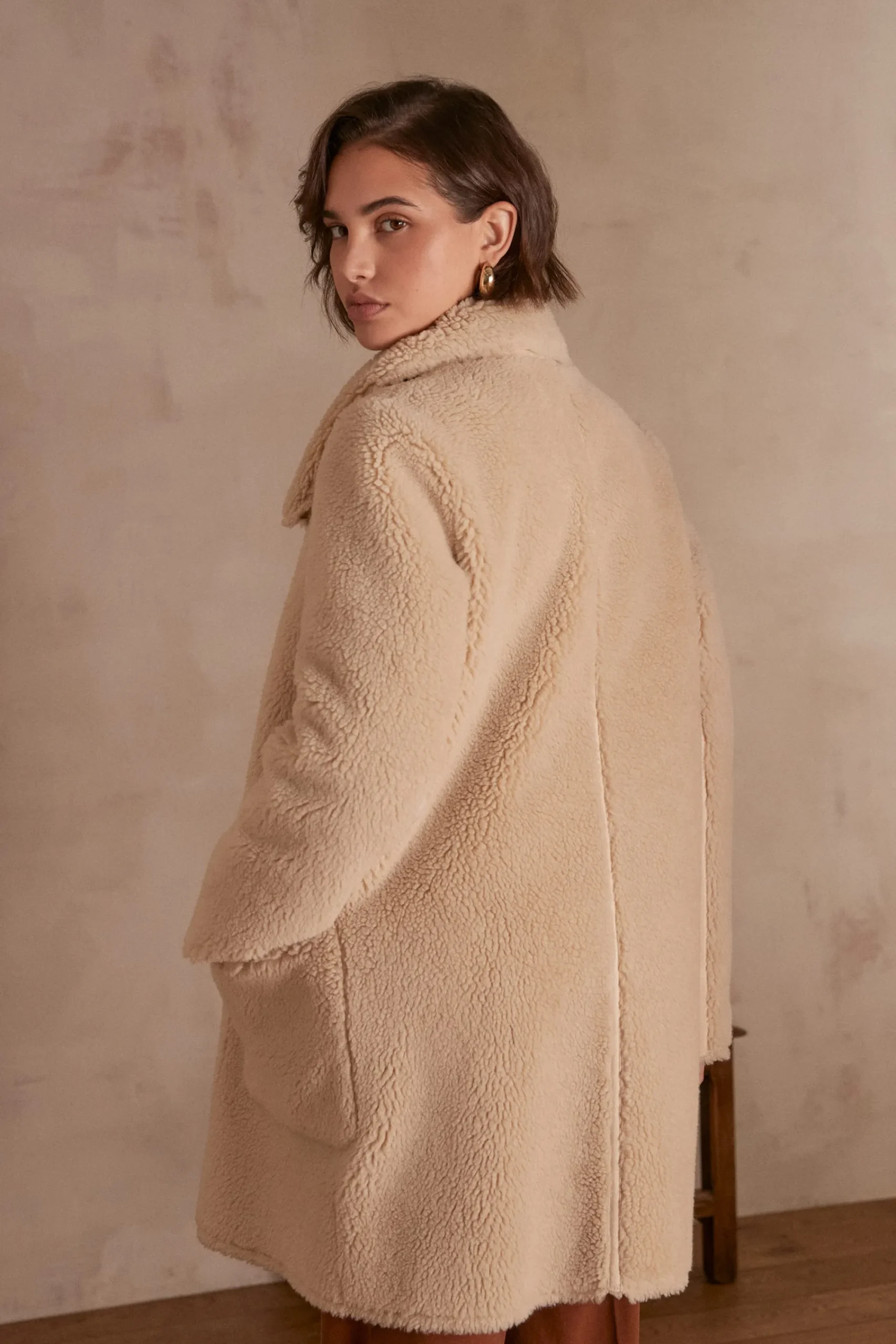 Maison 123 Manteaux Longs>Manteau AGATHE NATUREL