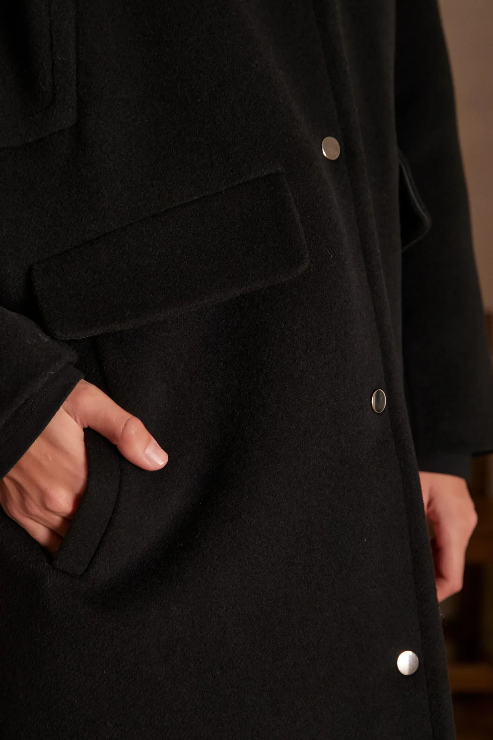 Maison 123 Manteaux Longs|Manteaux Courts>Manteau ALPHA NOIR