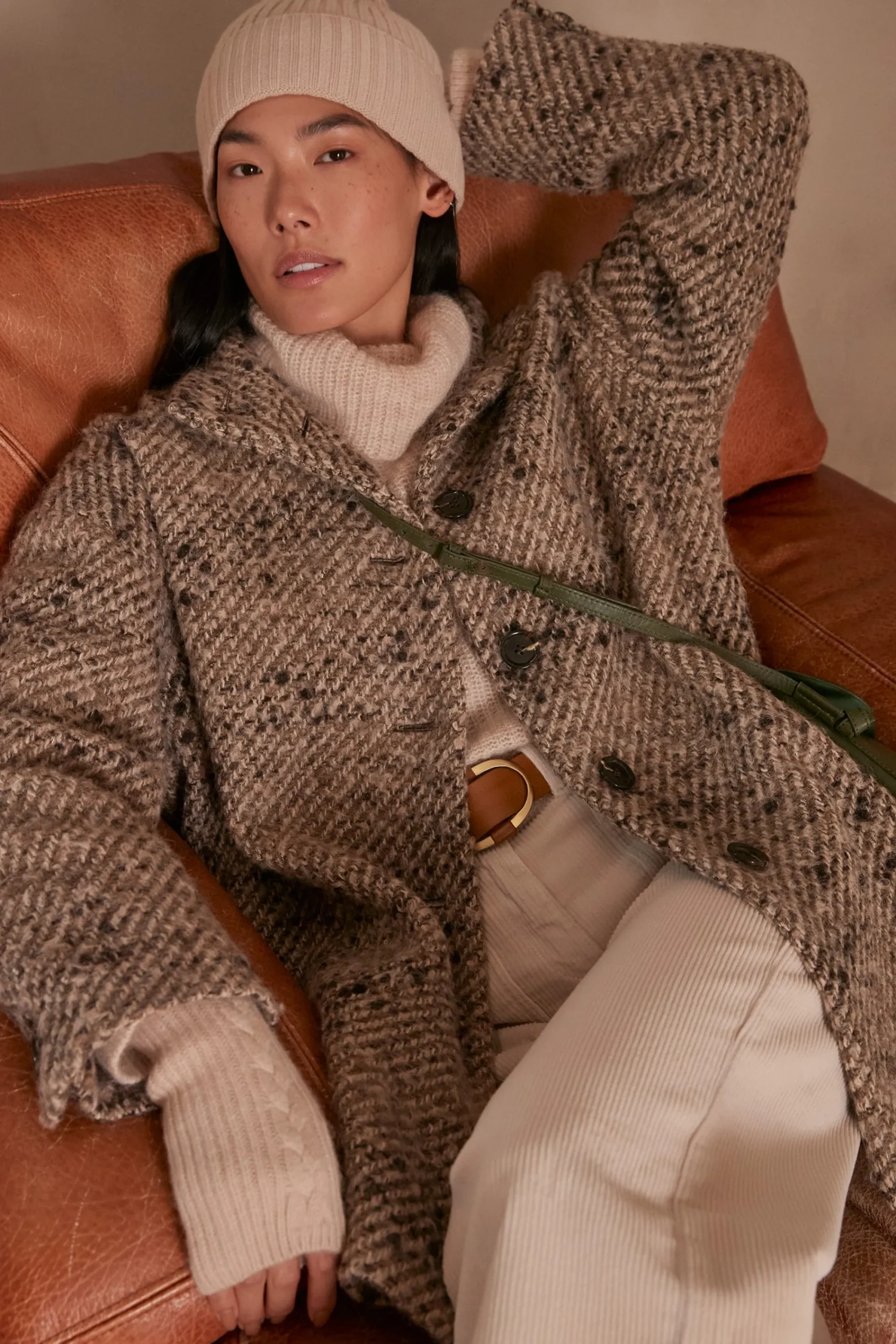 Maison 123 Manteaux Longs|Manteaux En Laine>Manteau ARMANCE TAUPE CLAIR