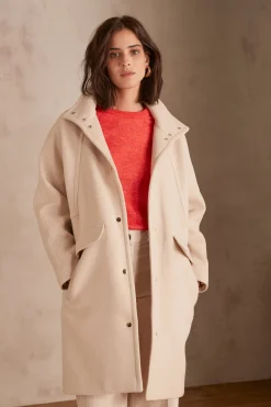 Maison 123 Manteaux Longs|Manteaux Courts>Manteau en laine ALPHA NATUREL