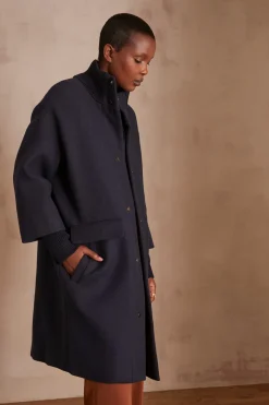 Maison 123 Manteaux Longs|Manteaux En Laine>Manteau en laine MAGDA MARINE