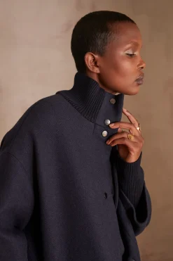 Maison 123 Manteaux Longs|Manteaux En Laine>Manteau en laine MAGDA MARINE