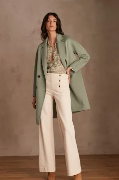 Maison 123 Manteaux Longs|Manteaux En Laine>Manteau LINA FEUILLE