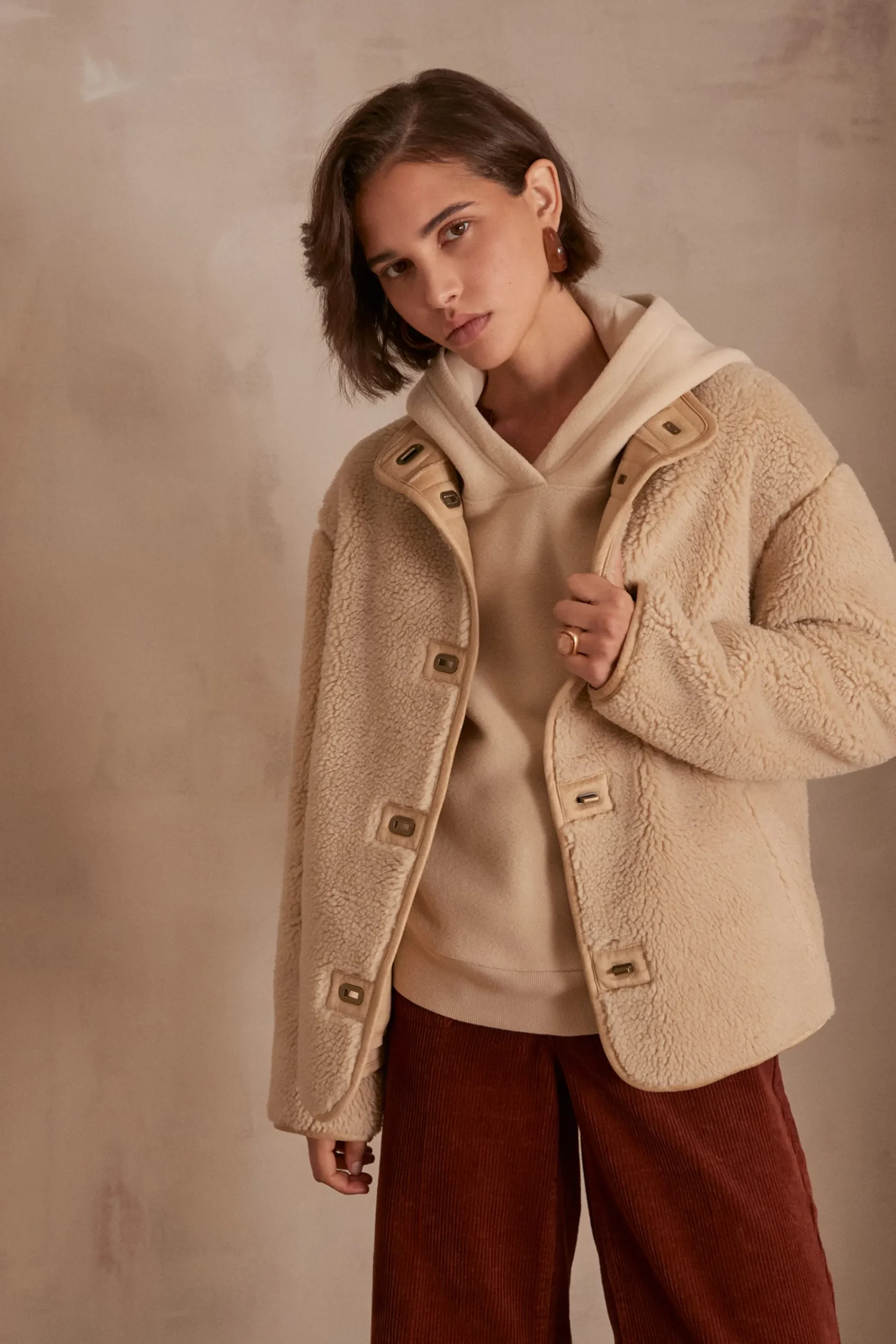 Maison 123 Manteaux Longs>Manteau NADJA BIS NATUREL