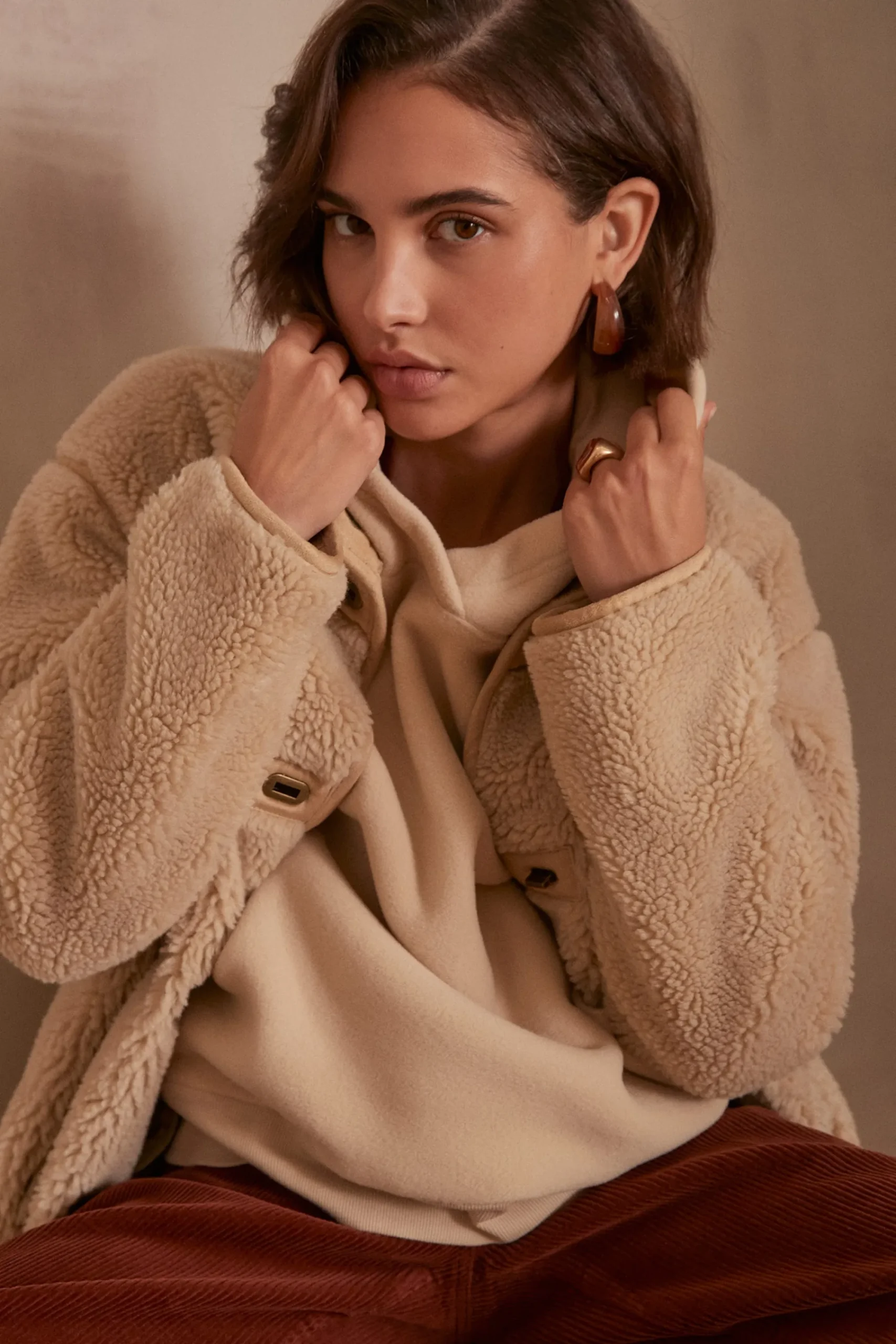 Maison 123 Manteaux Longs>Manteau NADJA BIS NATUREL