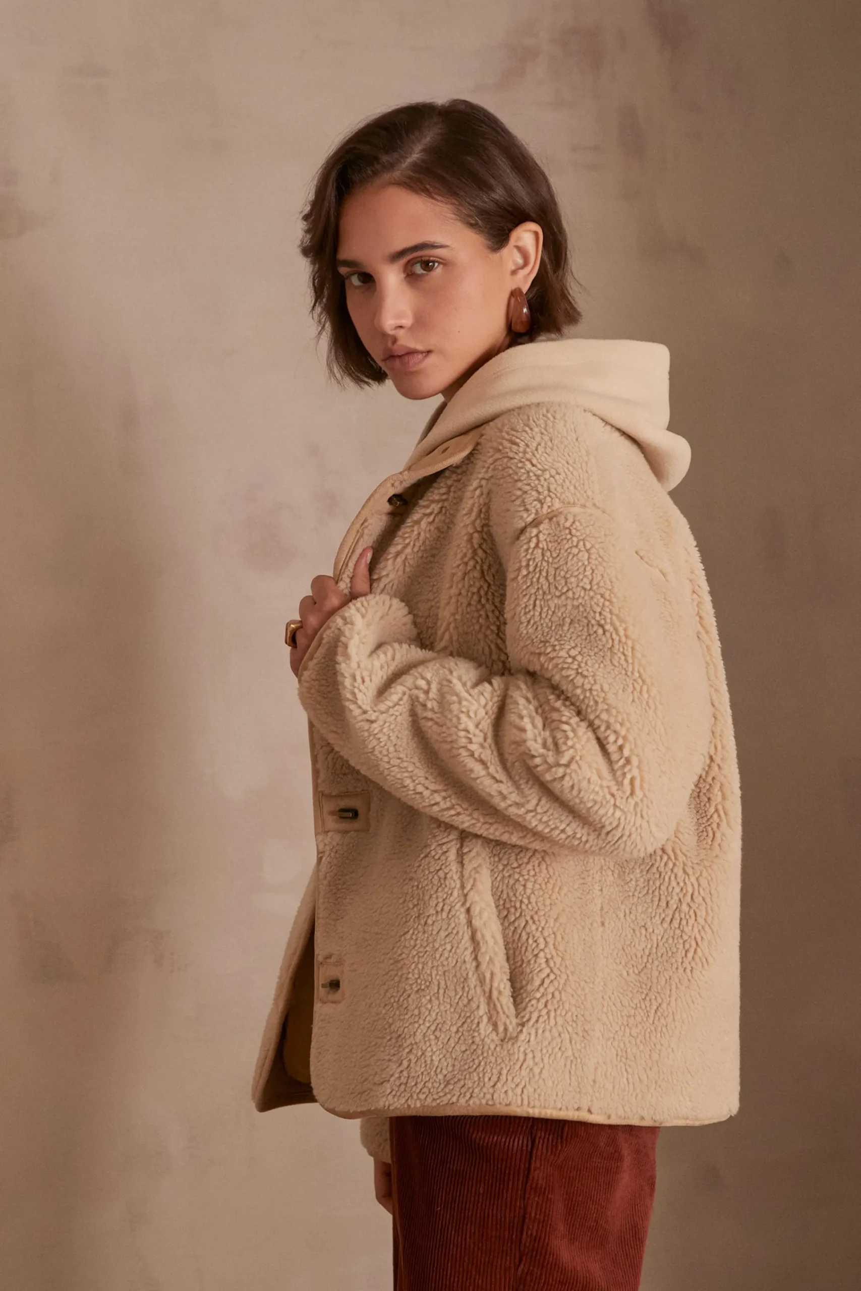 Maison 123 Manteaux Longs>Manteau NADJA BIS NATUREL