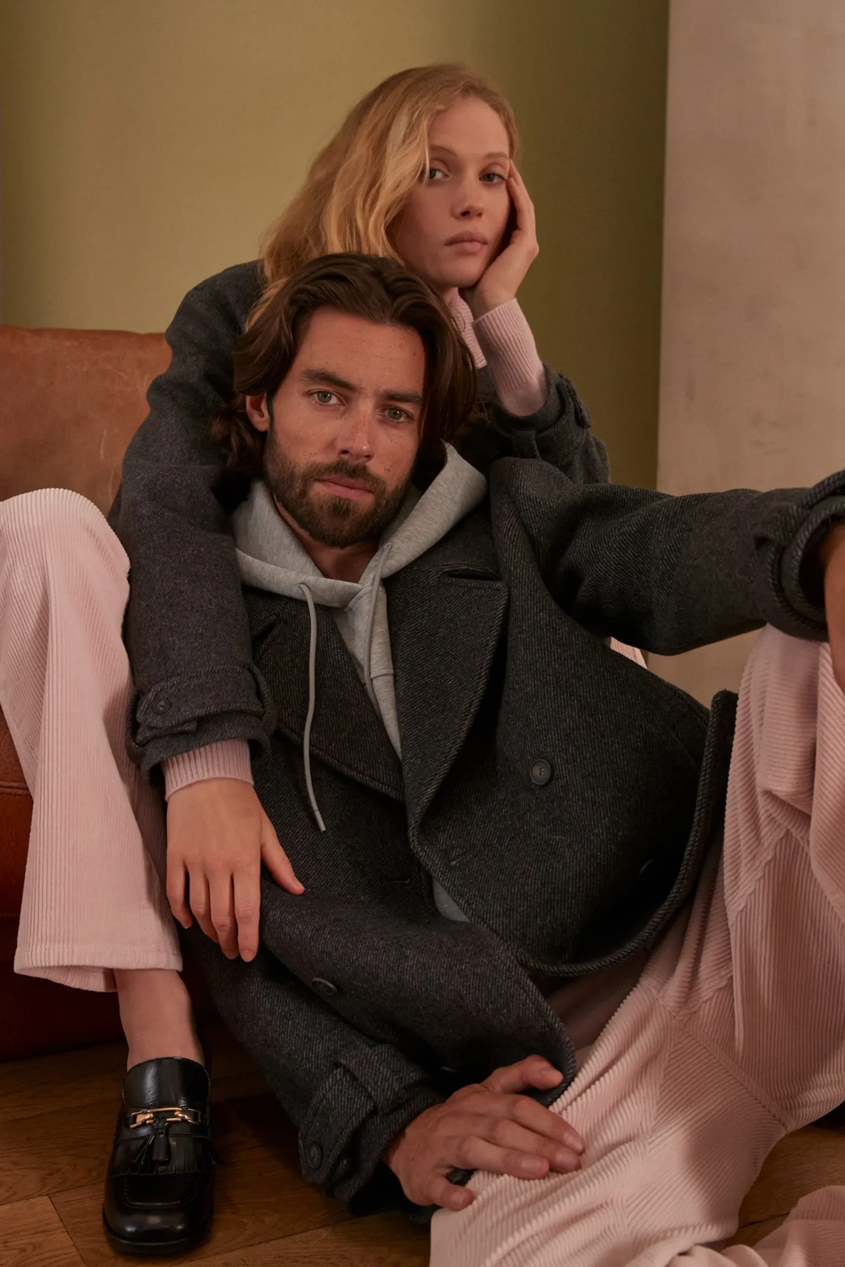 Maison 123 Manteaux Courts|Manteaux En Laine>Manteau unisexe FLETCHER BIS ANTHRACITE