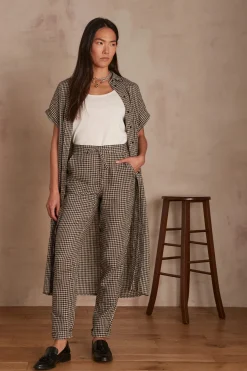 Maison 123 Pantalons Fluides|Pantalons Noirs>Pantalon chino Ferdinand NOIR/BLANC