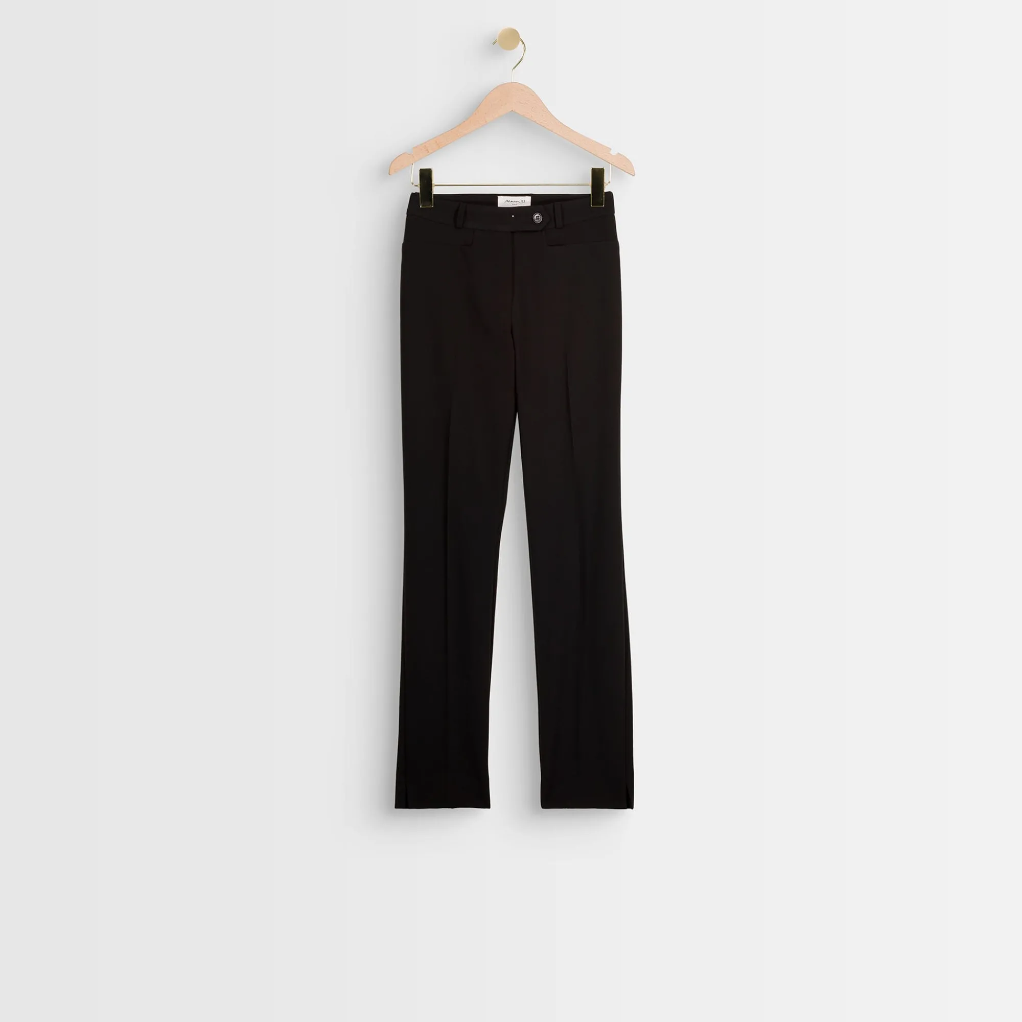 Maison 123 Pantalons De Tailleur|Pantalons Noirs>Pantalon cigarette Valero Produit labellisé We Care mettant en avant l'utilisation de matières plus responsables et la valorisation de la production locale NOIR