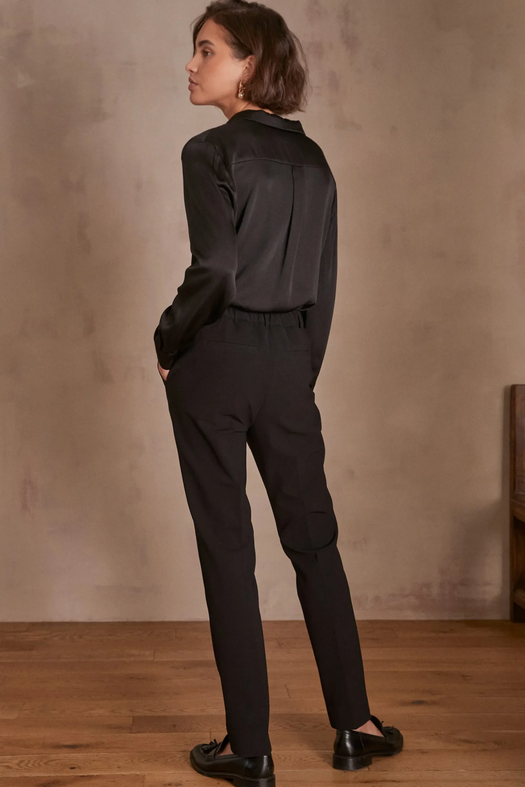 Maison 123 Pantalons De Tailleur|Pantalons Noirs>Pantalon FELIX NOIR