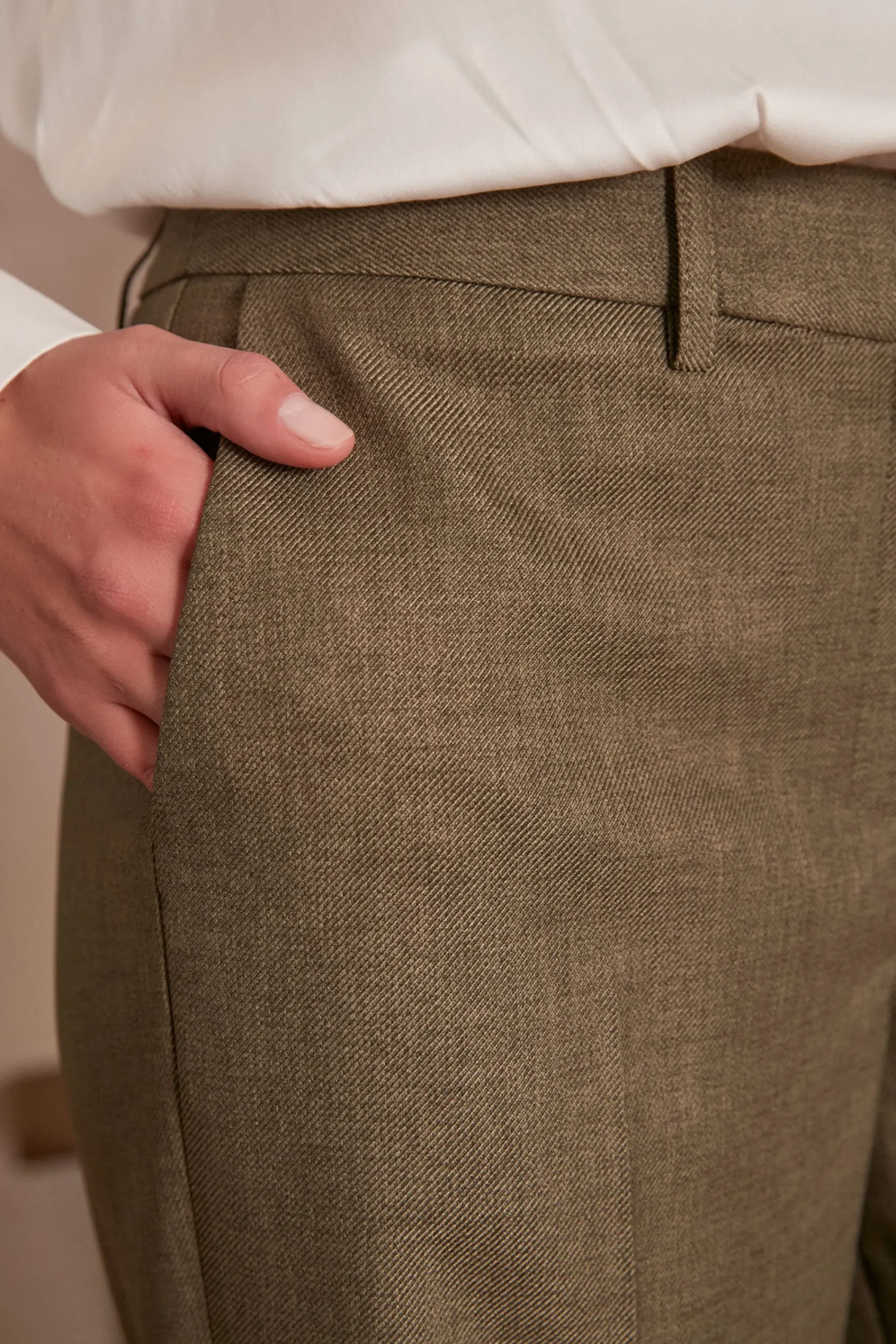 Maison 123 Pantalons Fluides|Pantalons Larges>Pantalon FERGUSON KAKI