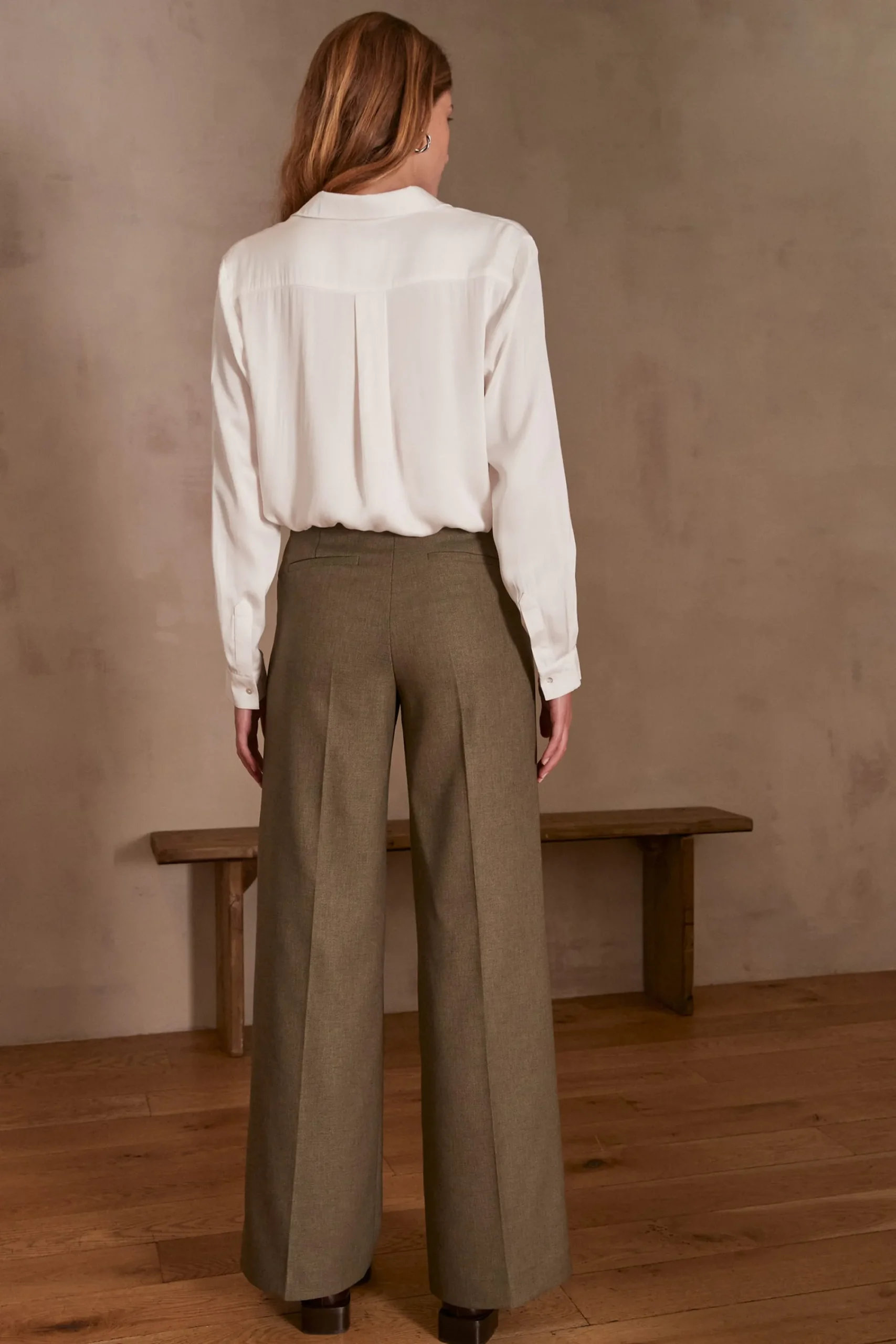 Maison 123 Pantalons Fluides|Pantalons Larges>Pantalon FERGUSON KAKI