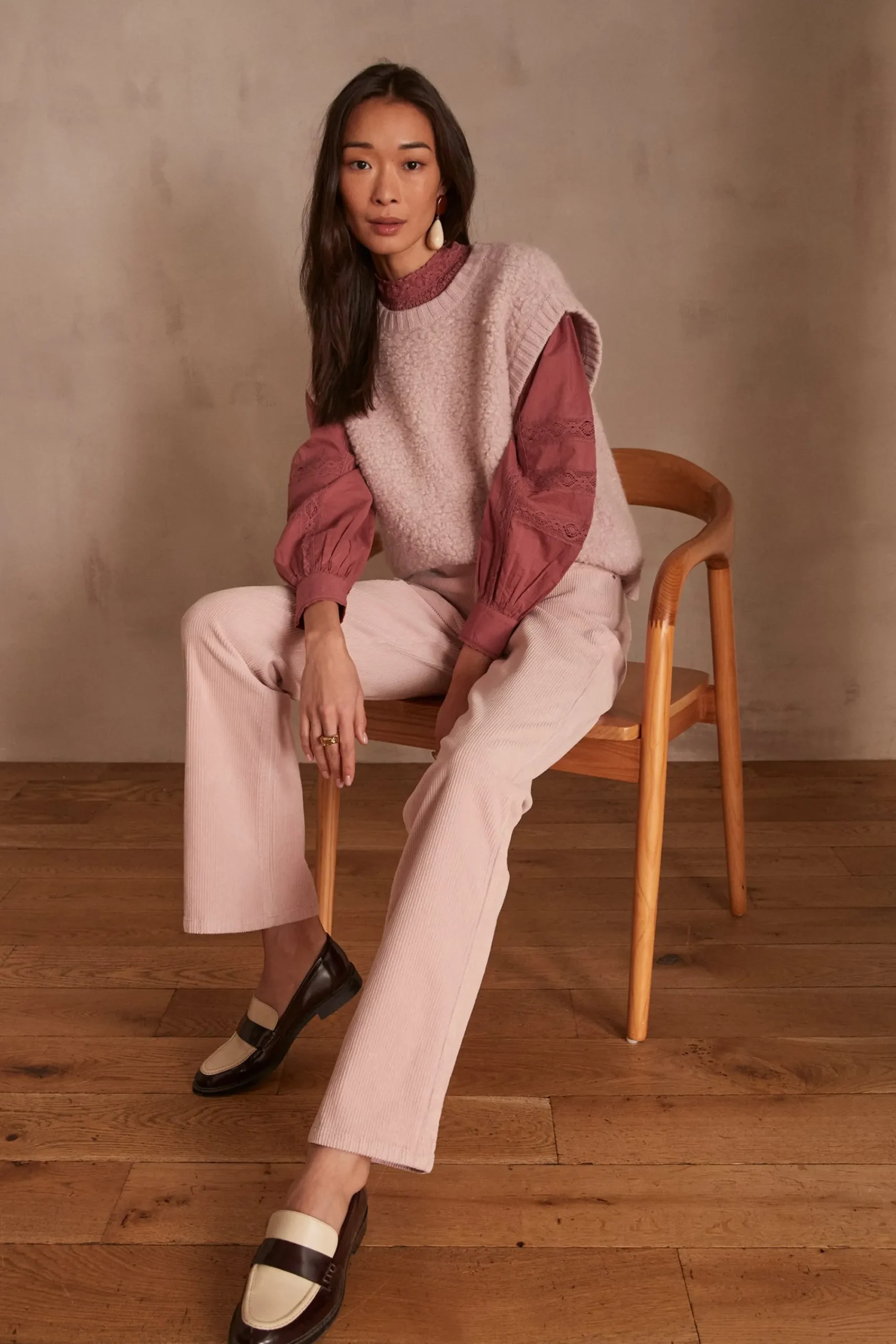 Maison 123 Pantalons Larges|Pantalons En Velours>Pantalon FIDJI PRIMEROSE
