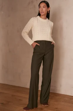 Maison 123 Pantalons Fluides|Pantalons Larges>Pantalon FINLEY VERT