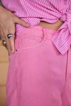 Maison 123 Pantalons Fluides>Pantalon large SANDY ROSE PALE