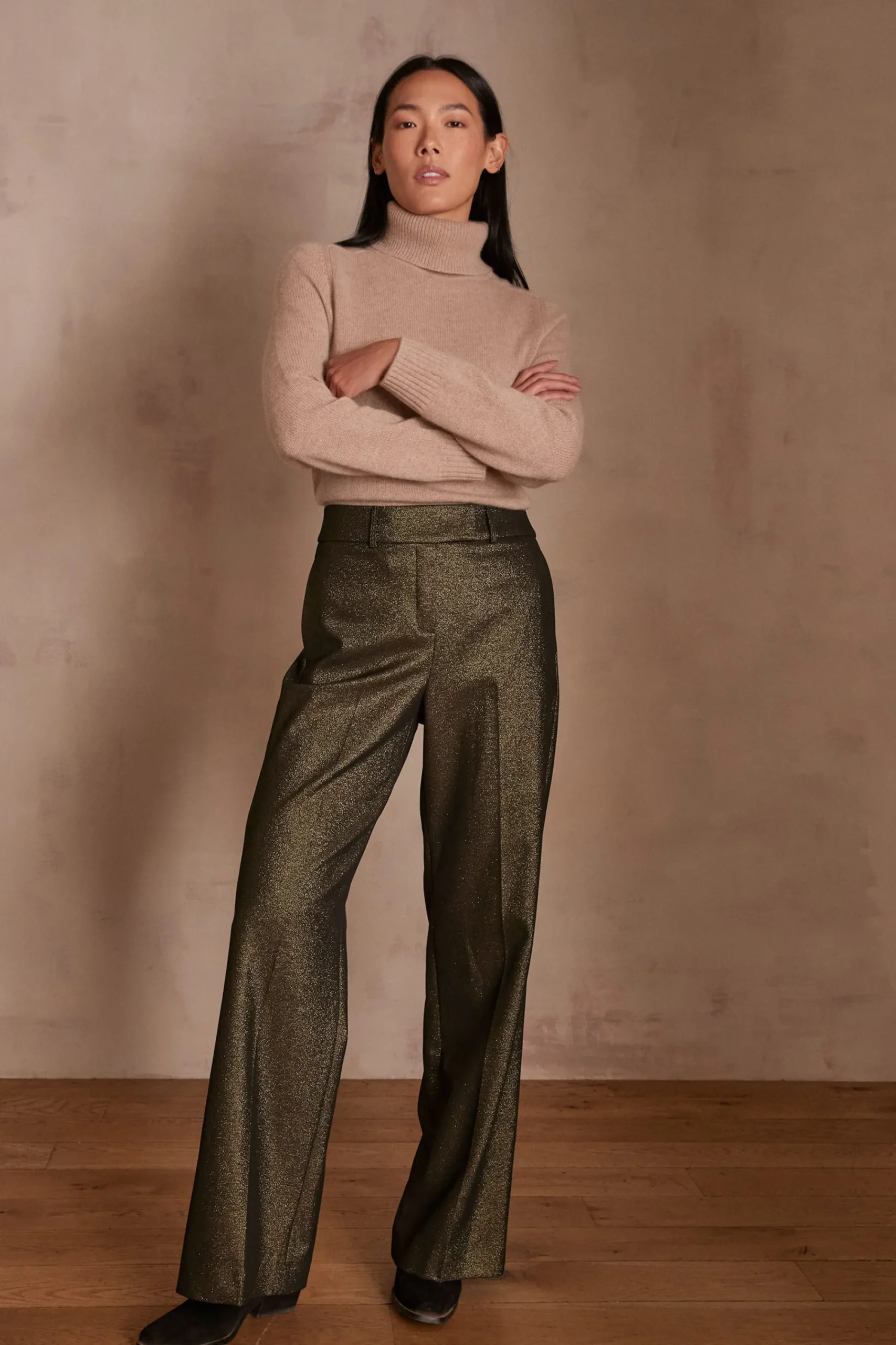 Maison 123 Pantalons Fluides|Pantalons Larges>Pantalon LAYLA OR