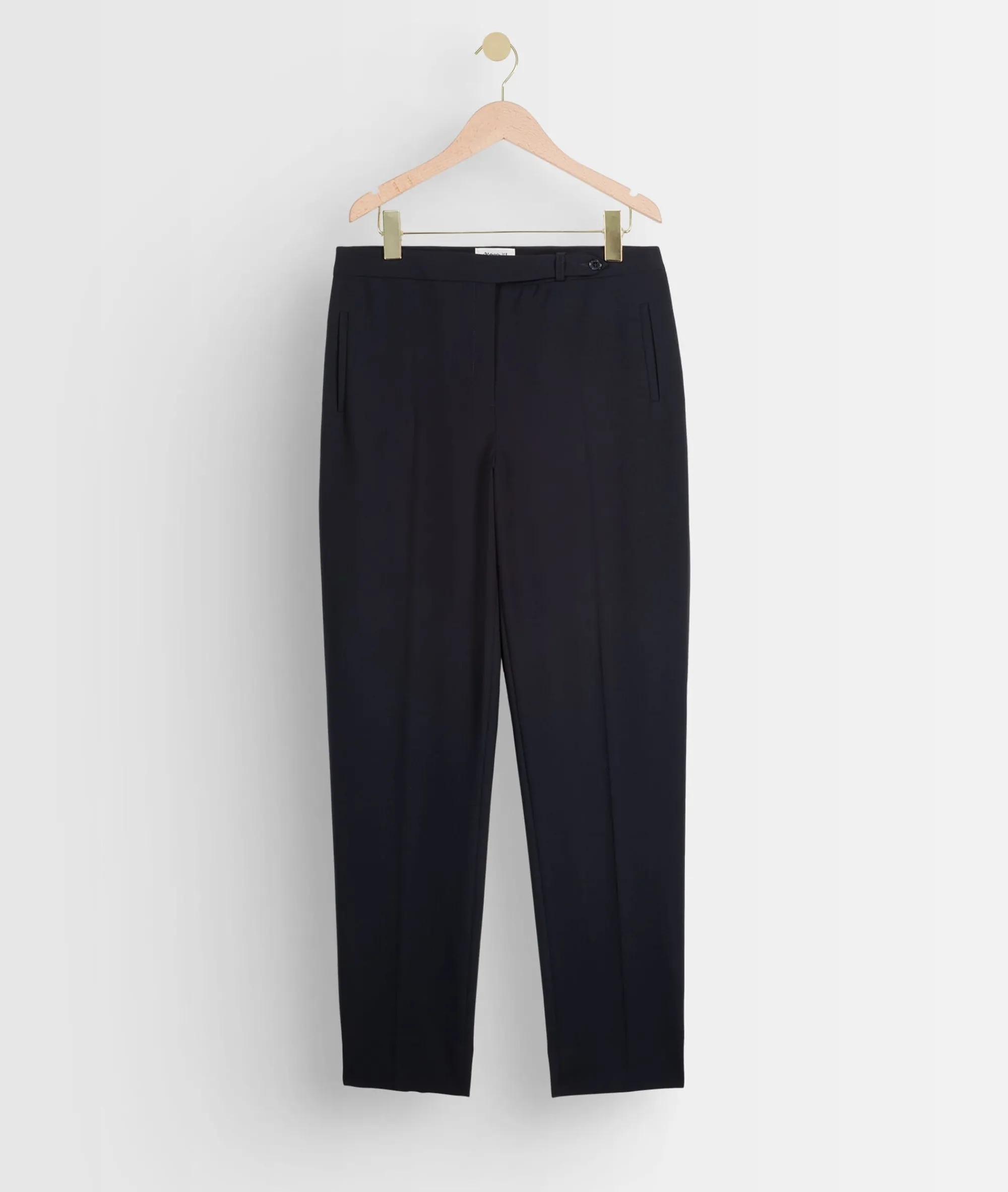 Maison 123 Pantalons De Tailleur|Pantalons Fluides>Pantalon slim microfibre Lara Produit labellisé We Care mettant en avant l'utilisation de matières plus responsables et la valorisation de la production locale MARINE