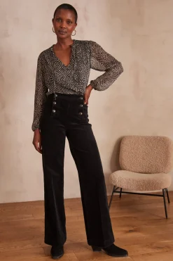 Maison 123 Pantalons Larges|Pantalons Noirs>Pantalon OXAN NOIR