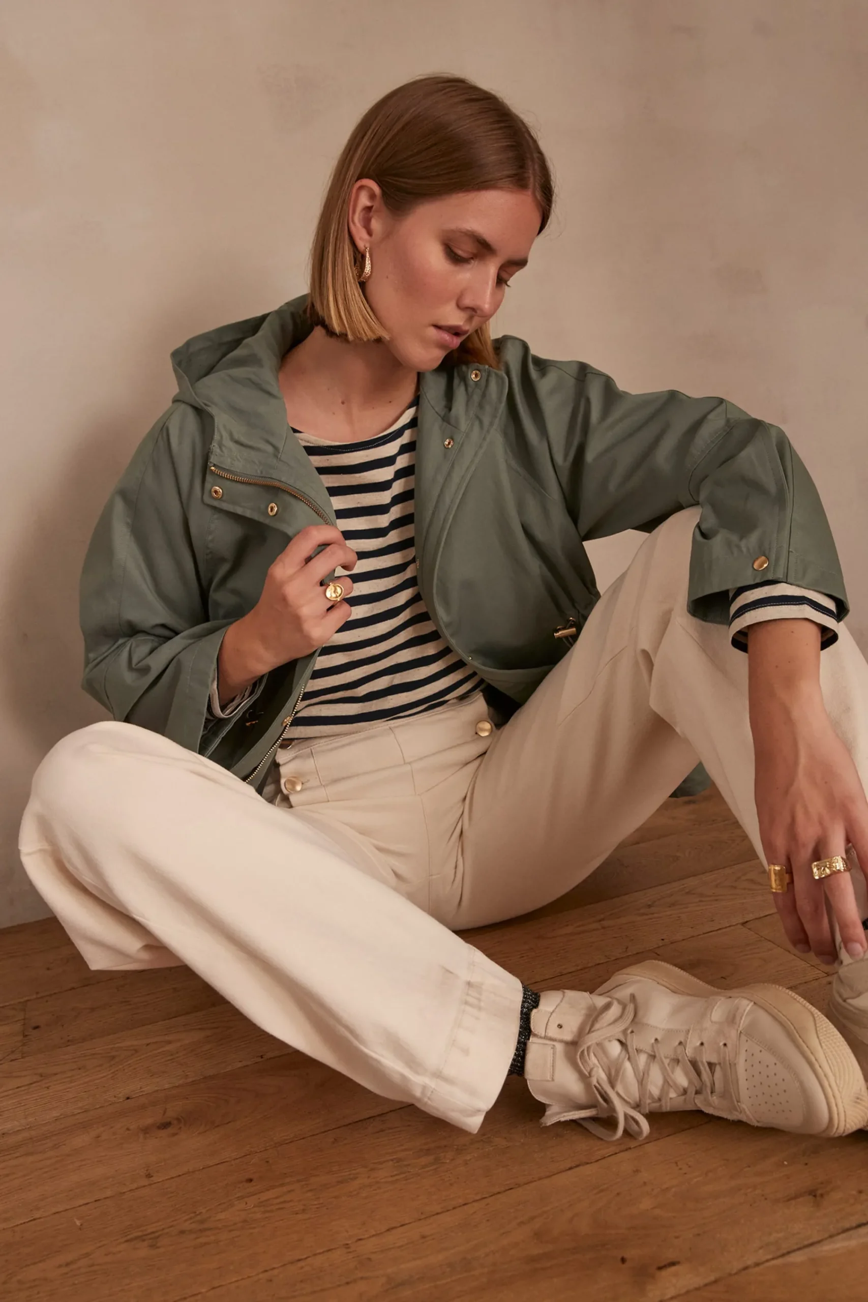Maison 123 Manteaux Longs|Manteaux Courts>Parka ANNETTE FEUILLE