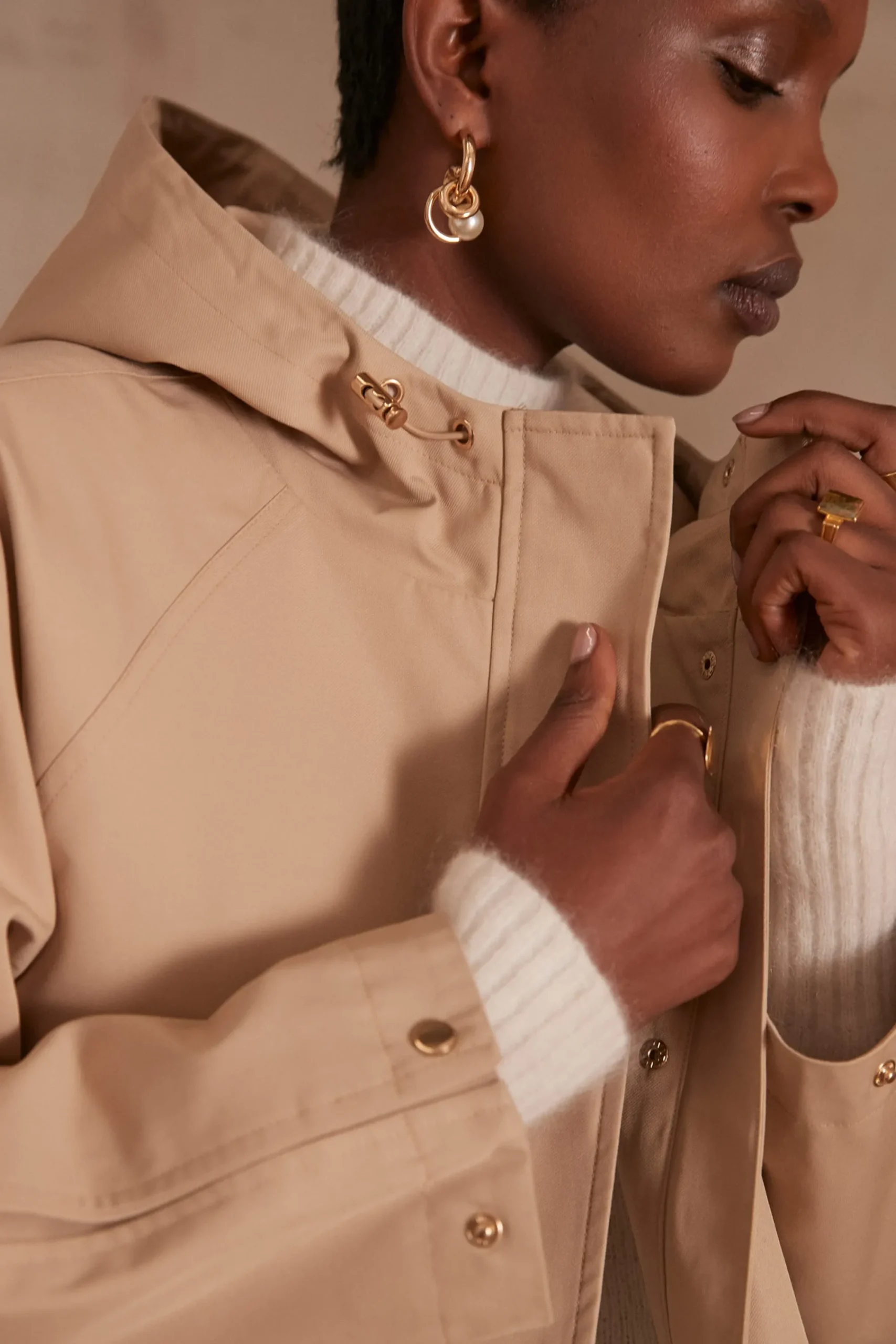 Maison 123 Manteaux Longs|Manteaux Courts>Parka ANNETTE BEIGE