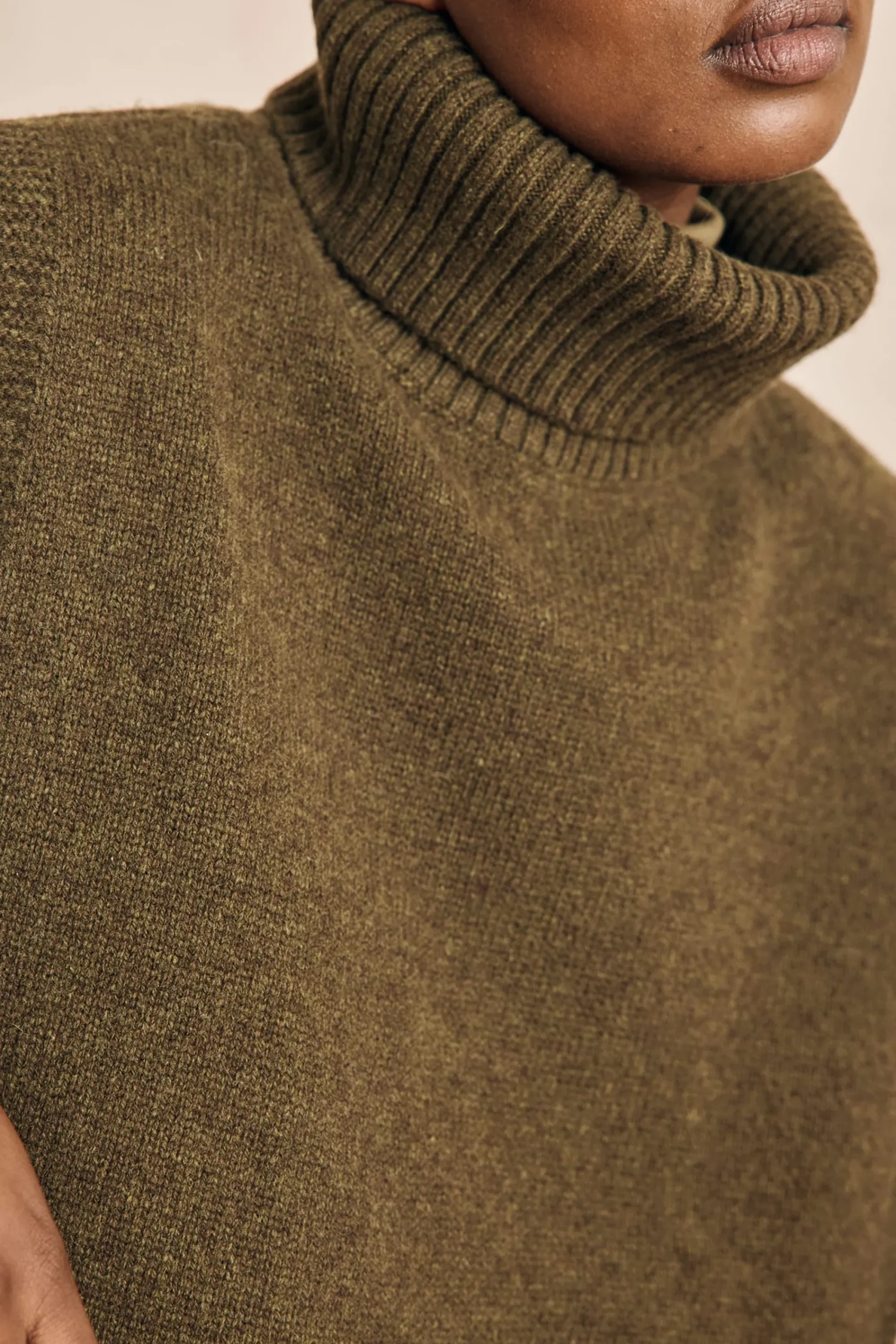 Maison 123 Echarpes|Cols Et Plastrons>Plastron en laine LOLA OLIVE