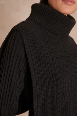 Maison 123 Echarpes|Cols Et Plastrons>Plastron LIAME NOIR