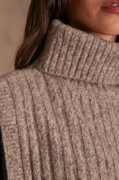 Maison 123 Echarpes|Cols Et Plastrons>Plastron LIVIA TAUPE CLAIR