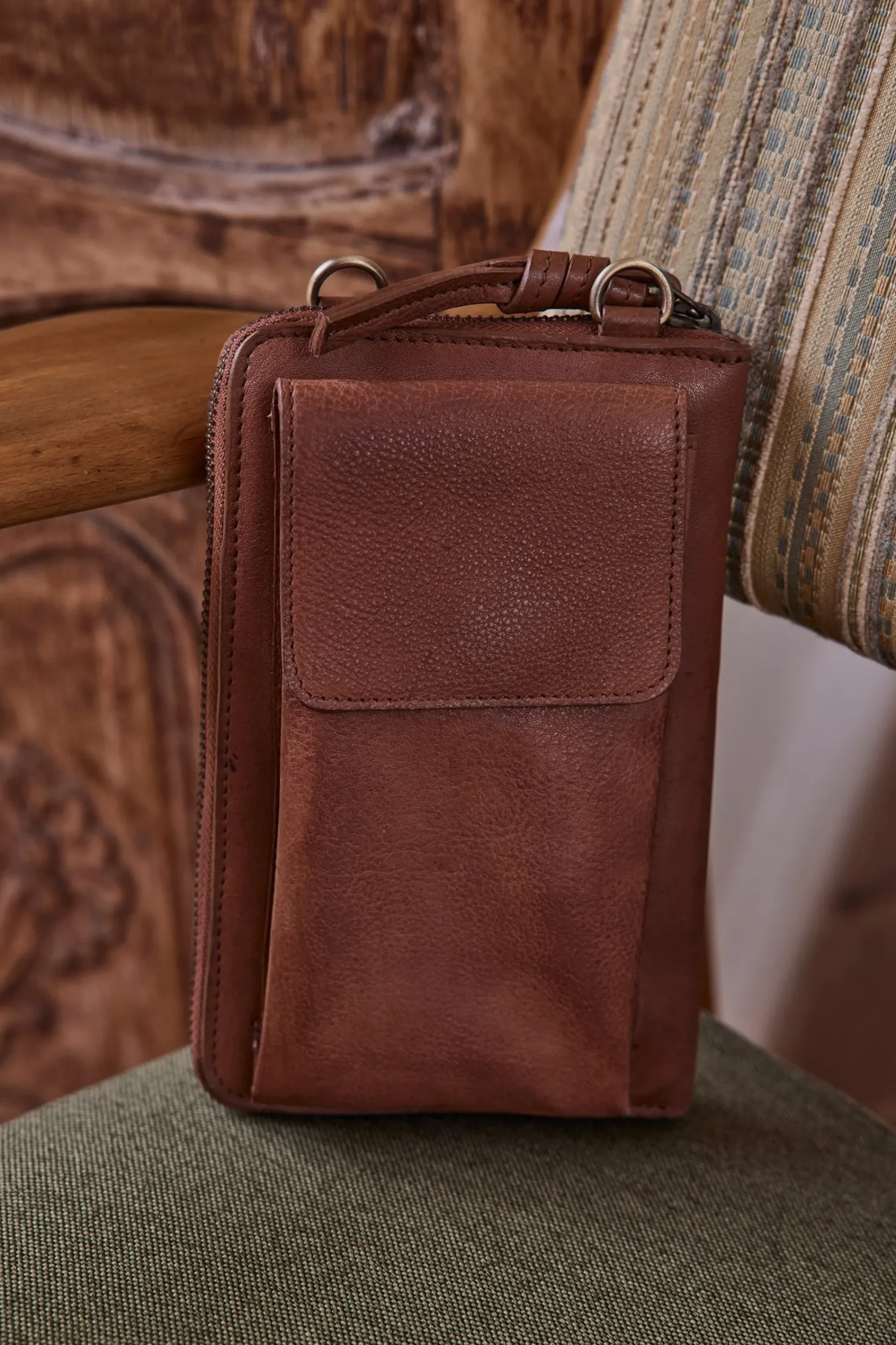 Maison 123 Les Pochettes>Portefeuille GASPARD TELEPHONE CAMEL CLAIR
