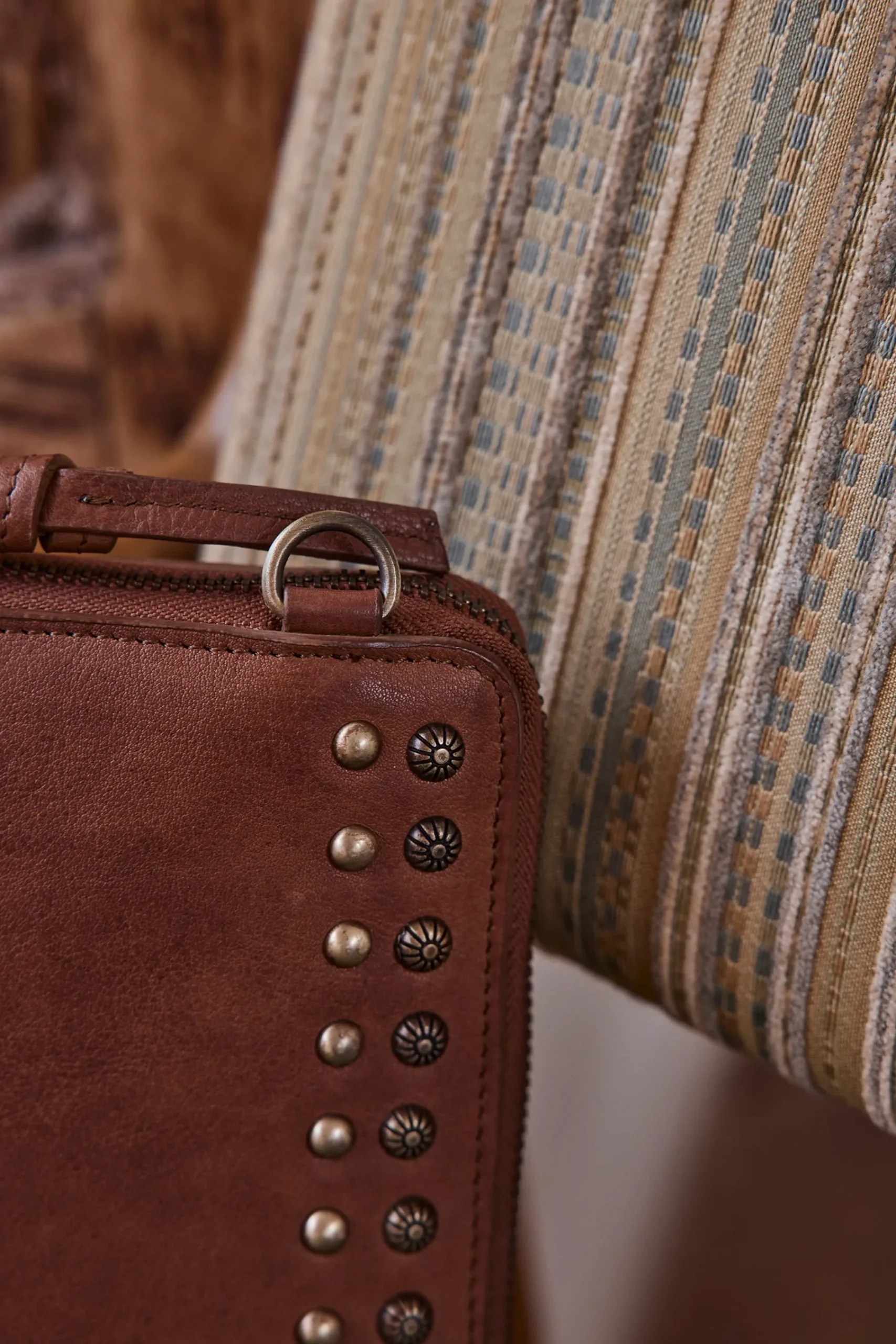 Maison 123 Les Pochettes>Portefeuille GASPARD TELEPHONE CAMEL CLAIR