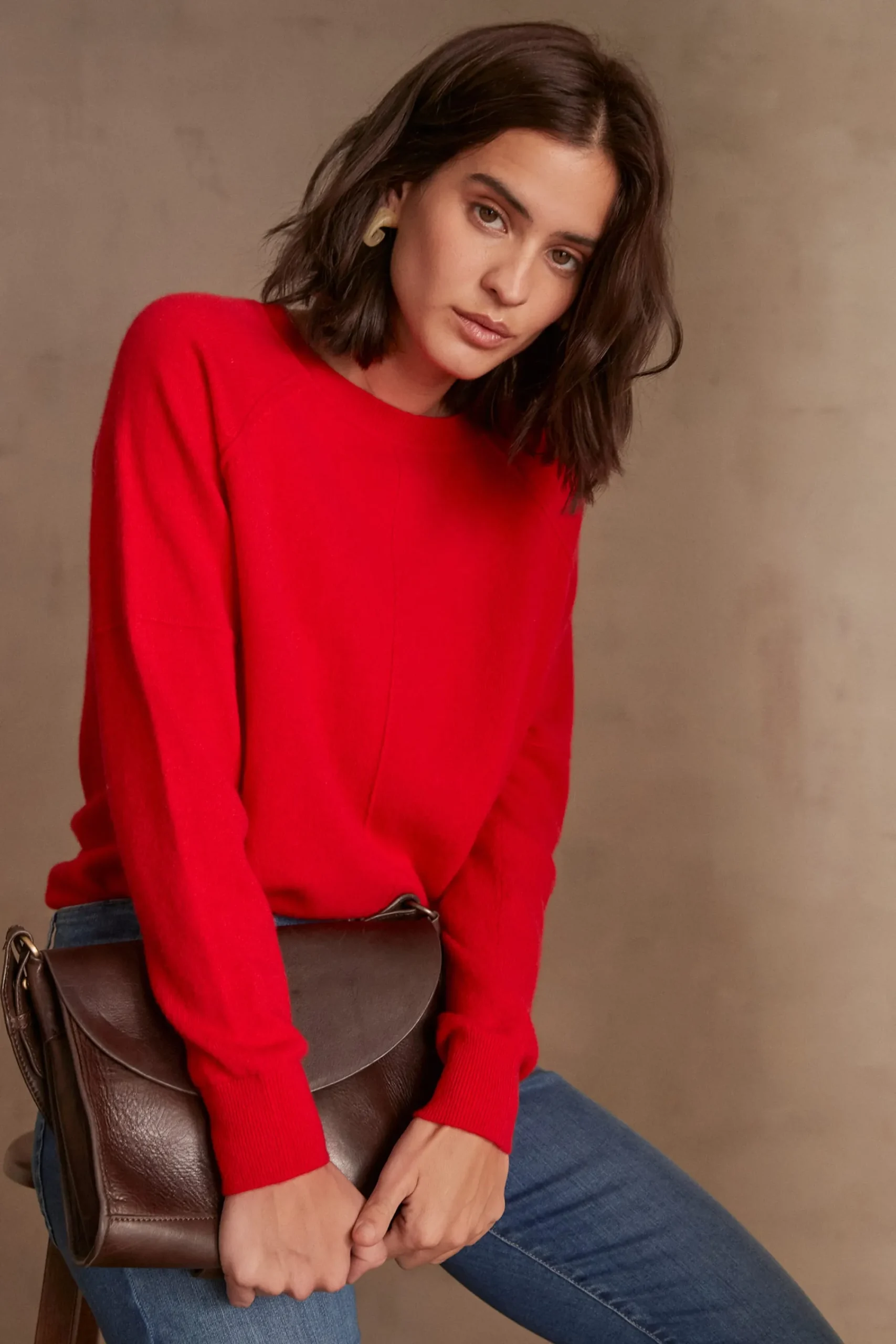 Maison 123 Pulls En Cachemire>Pull en cachemire ARY ROUGE