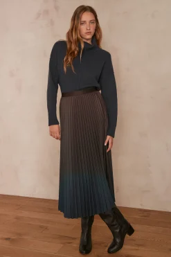 Maison 123 Pulls À Col Roulé>Pull ANDREA CANARD FONCE