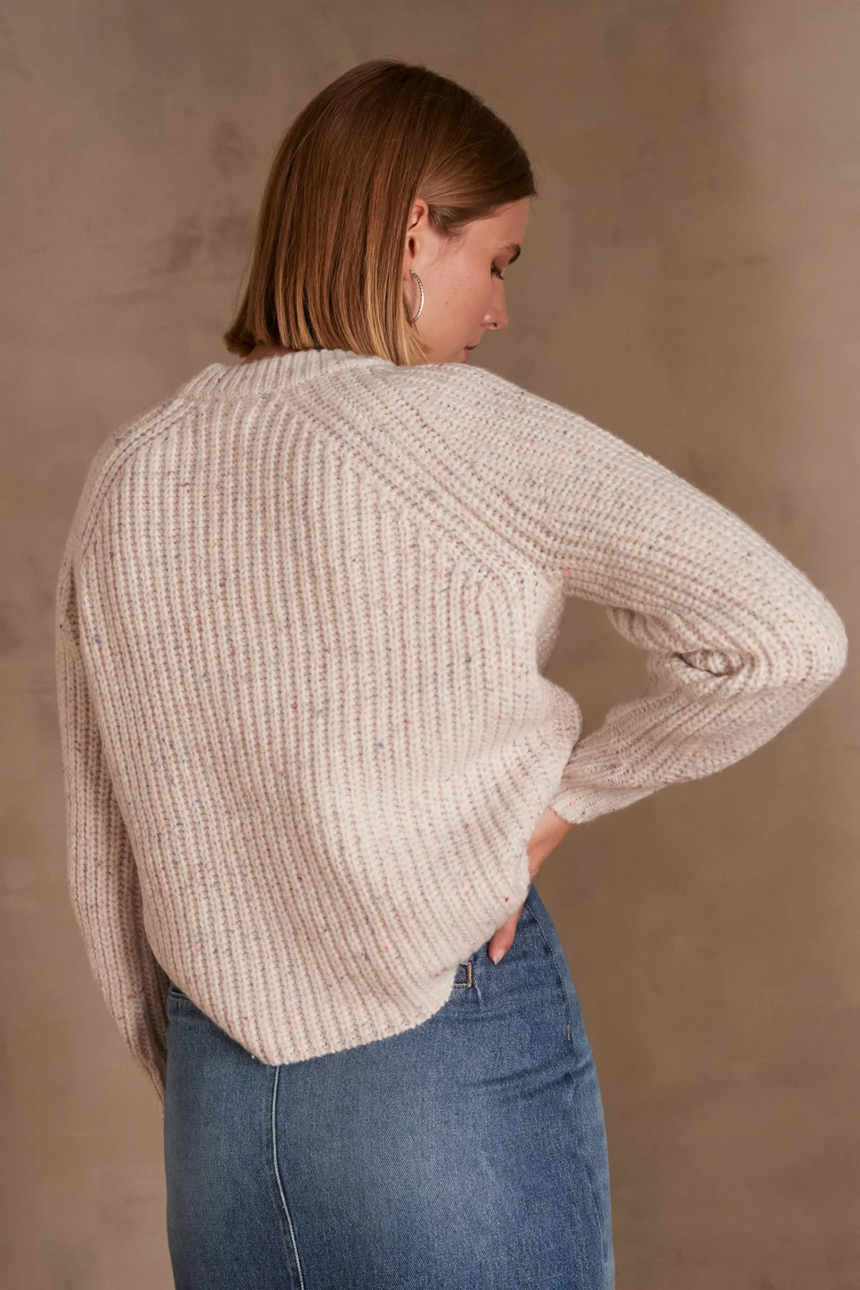 Maison 123 Pulls Col Rond>Pull CHIRLEY CREME
