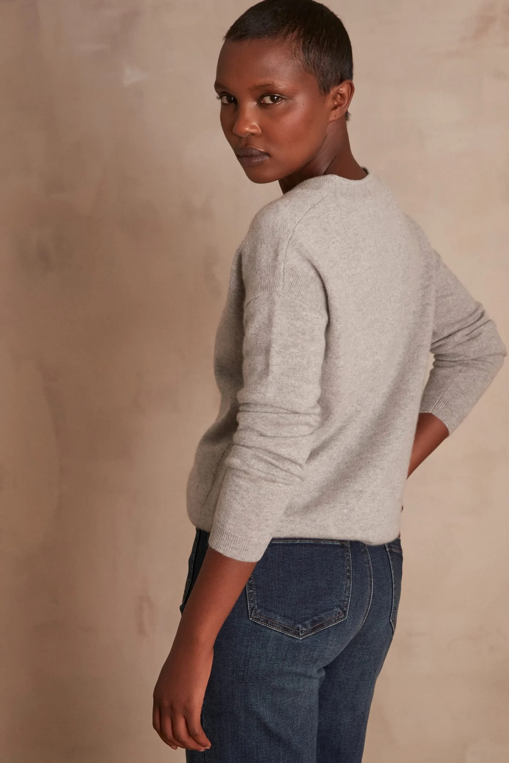 Maison 123 Pulls En Cachemire>Pull en cachemire ADELIE BIS CHINE CLAIR