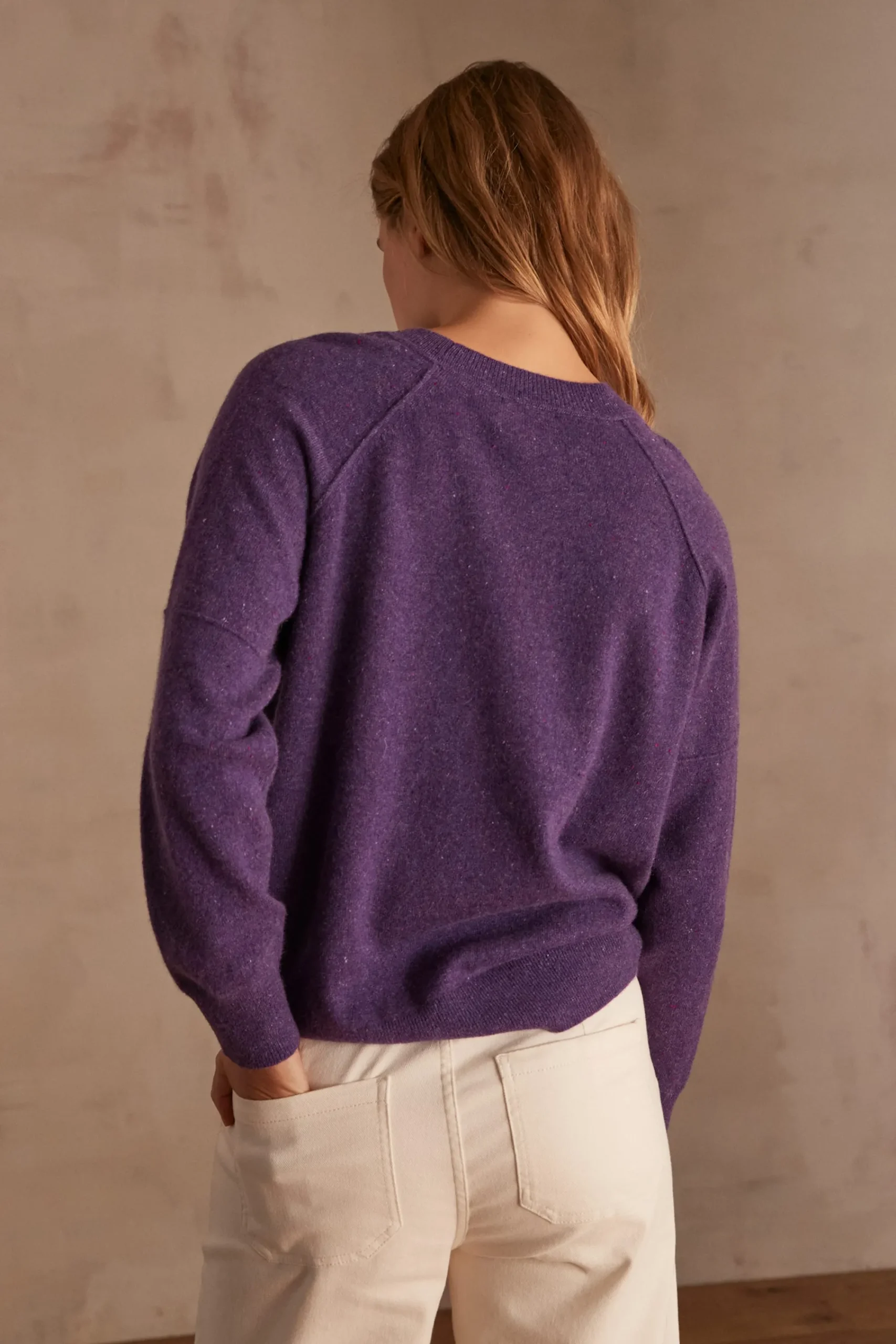 Maison 123 Pulls En Cachemire>Pull en cachemire ARY BIS VIOLINE