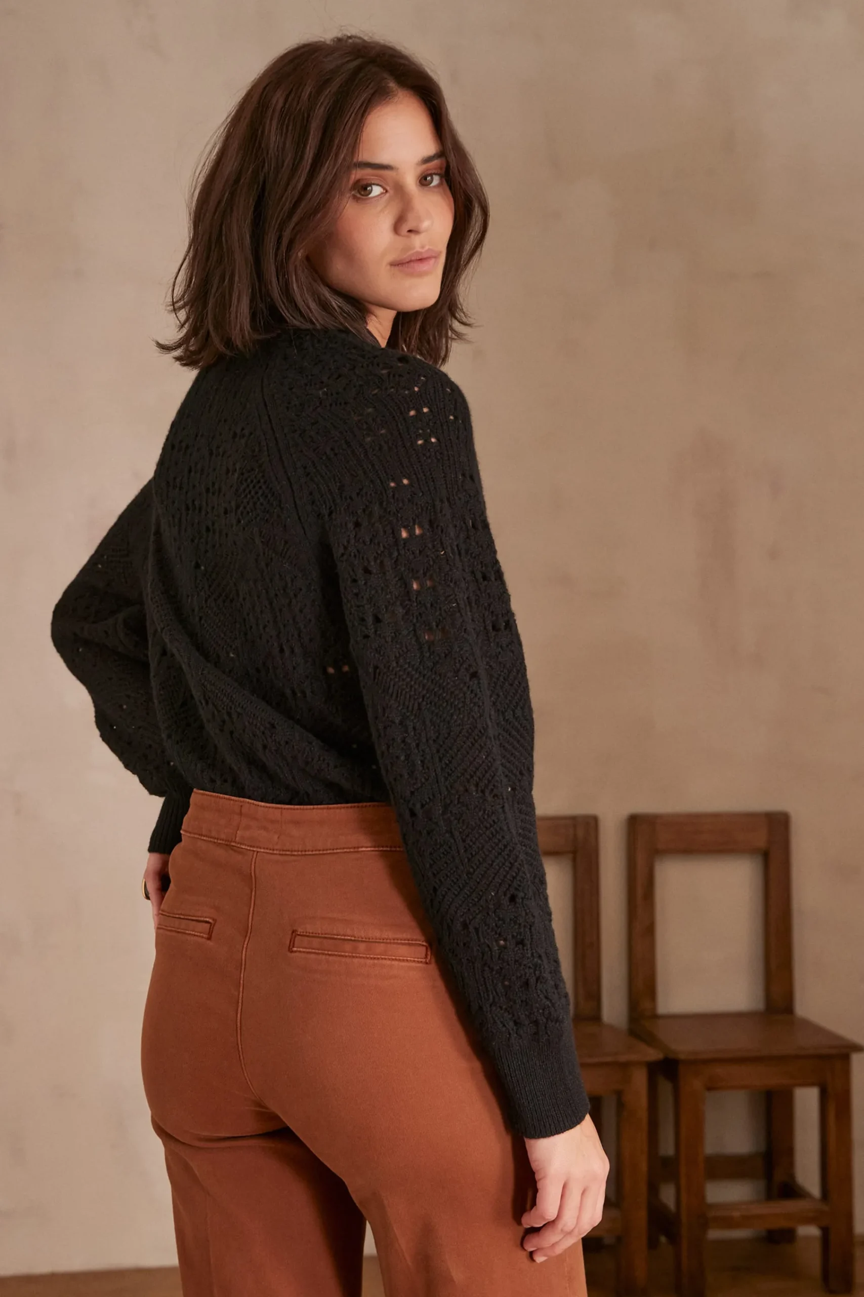 Maison 123 Pulls En Cachemire>Pull en cachemire CHIARA NOIR