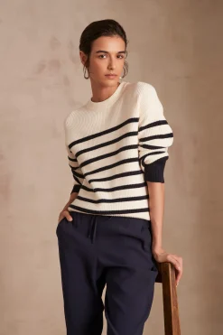 Maison 123 Pulls Col Rond|Marinières><noscript><img width=