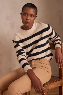 Maison 123 Marinières>Pull marinière CLINTON NATUREL