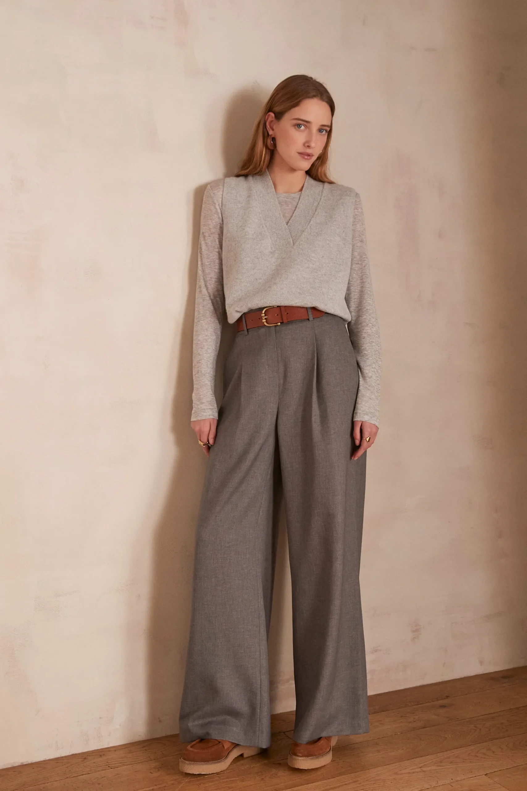 Maison 123 Pulls Sans Manches>Pull sans manches ARISTIDE CHINE CLAIR