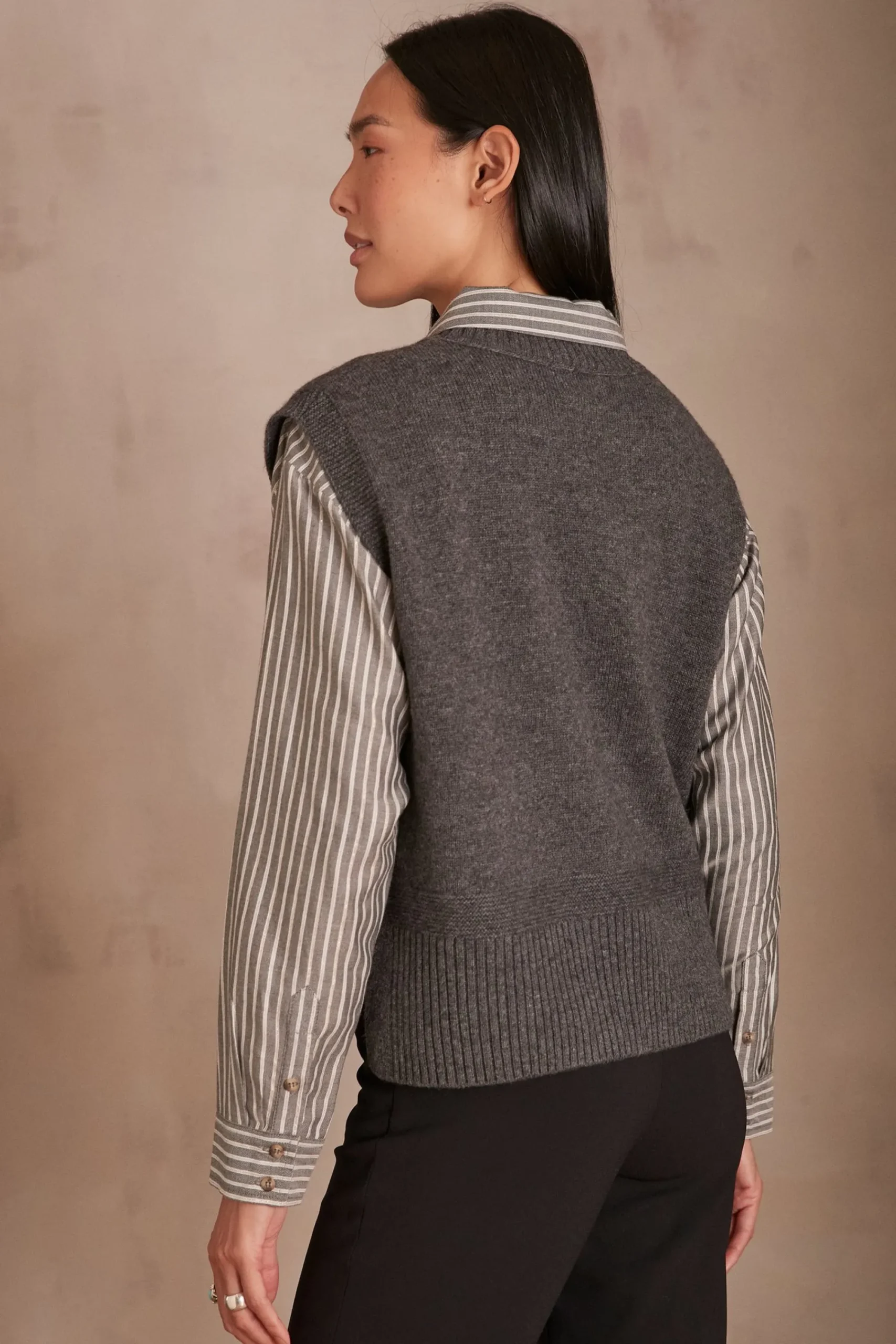 Maison 123 Pulls Sans Manches>Pull sans manches COSTA GRIS SOURIS